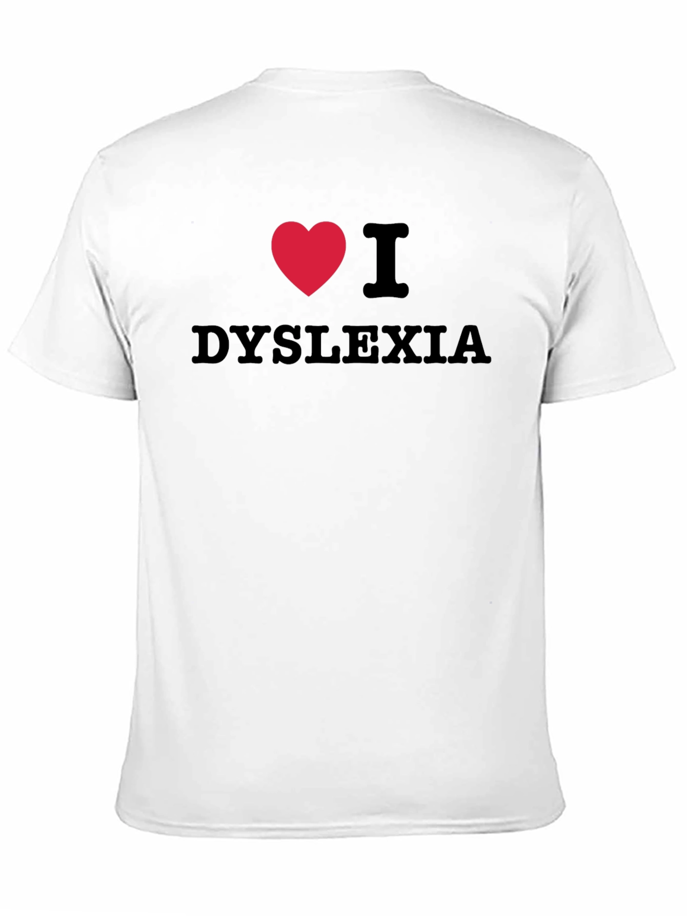 I Heart Dyslexia Black T-Shirt
