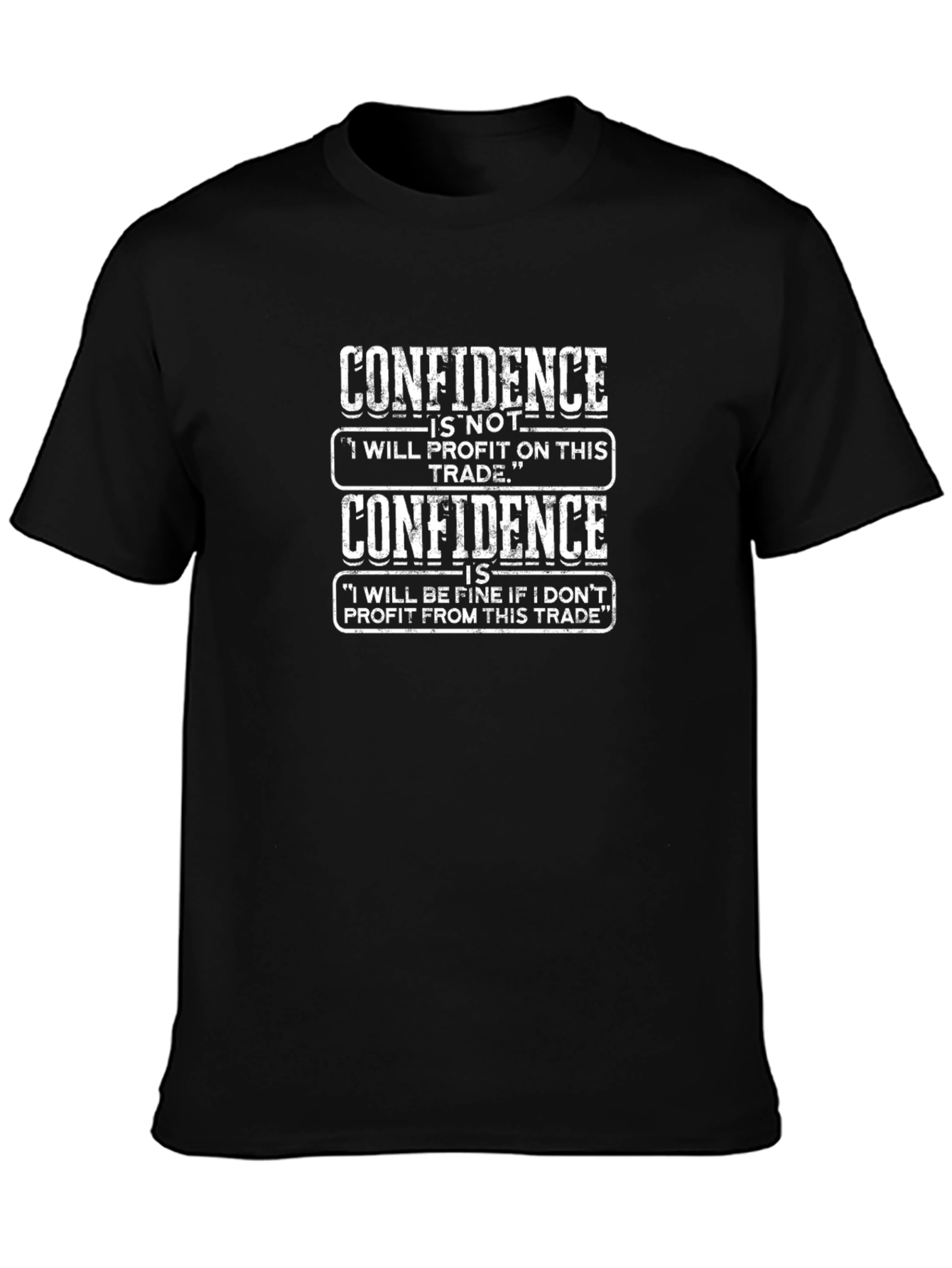 Confidence Trading T-Shirt - Black