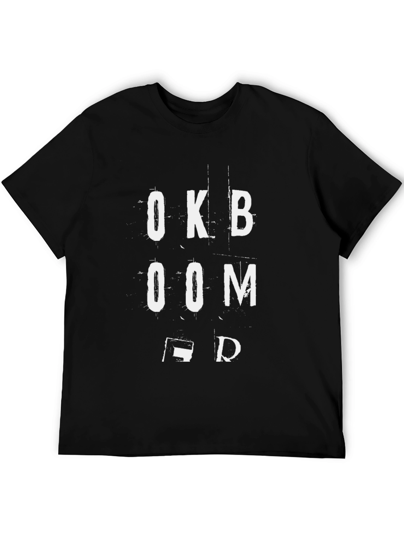OK BOOM FD Black Graphic Tee