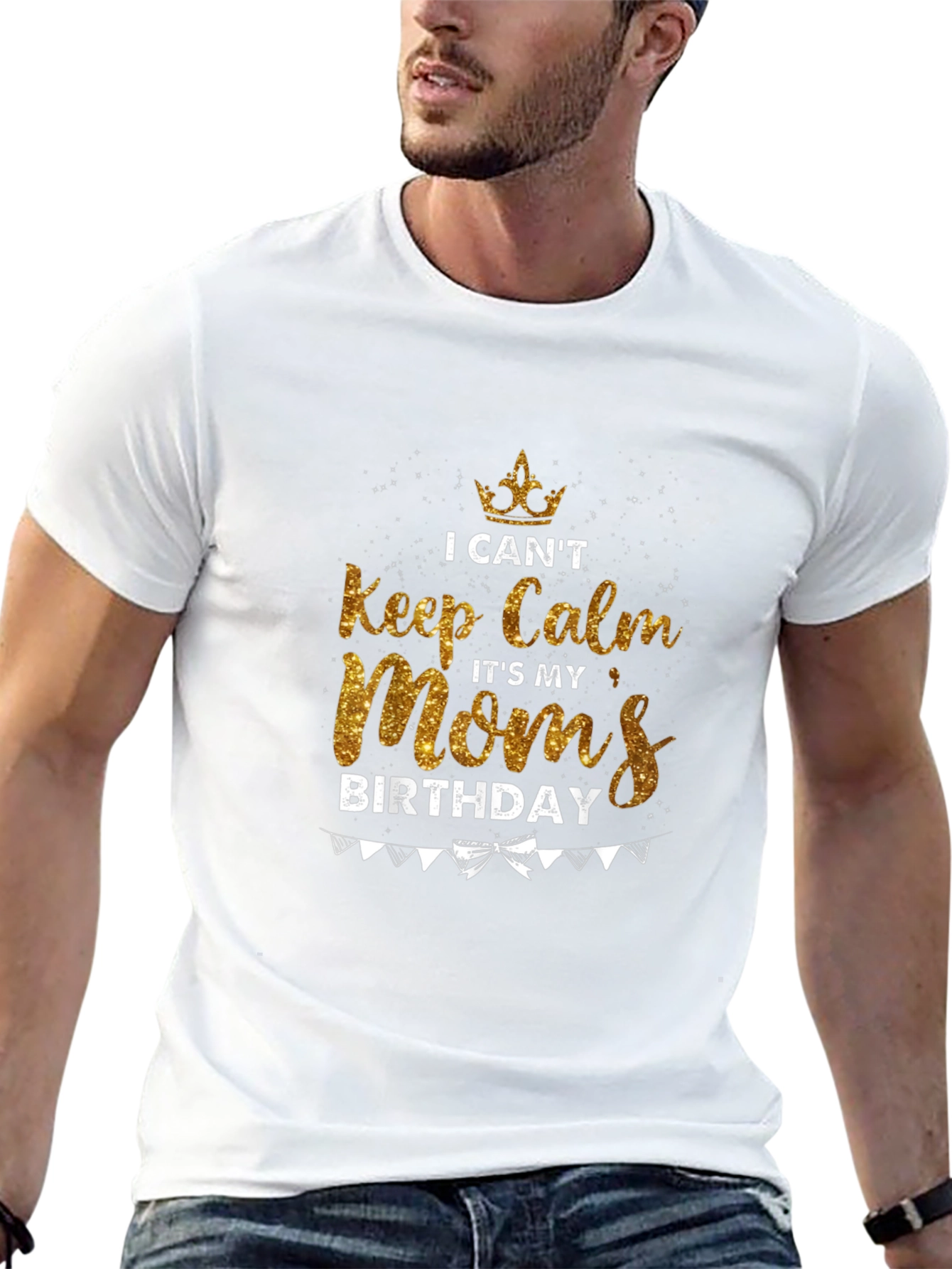 Moms Birthday T-Shirt - Keep Calm Celebration Tee