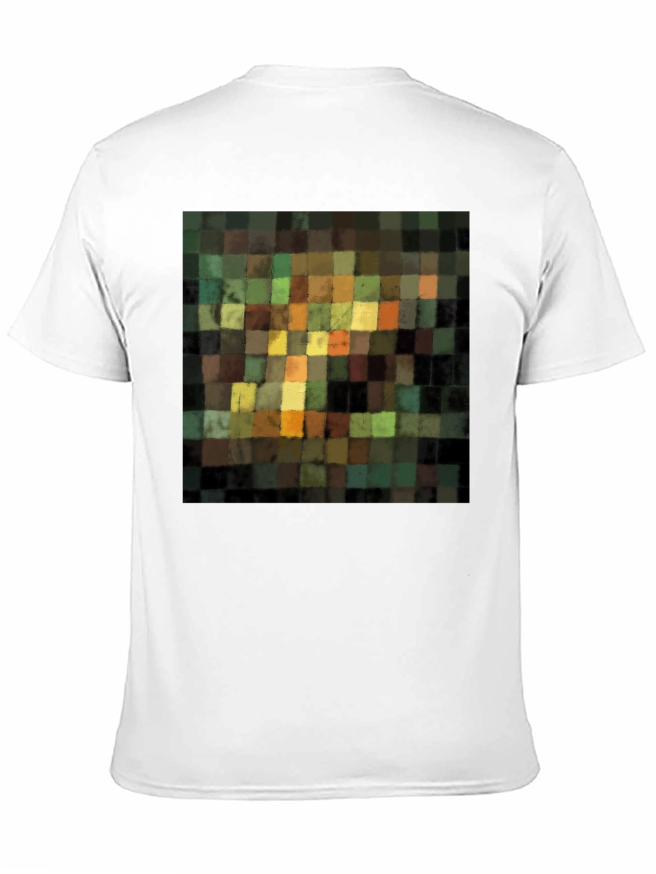 Abstract Squares Graphic Black T-Shirt