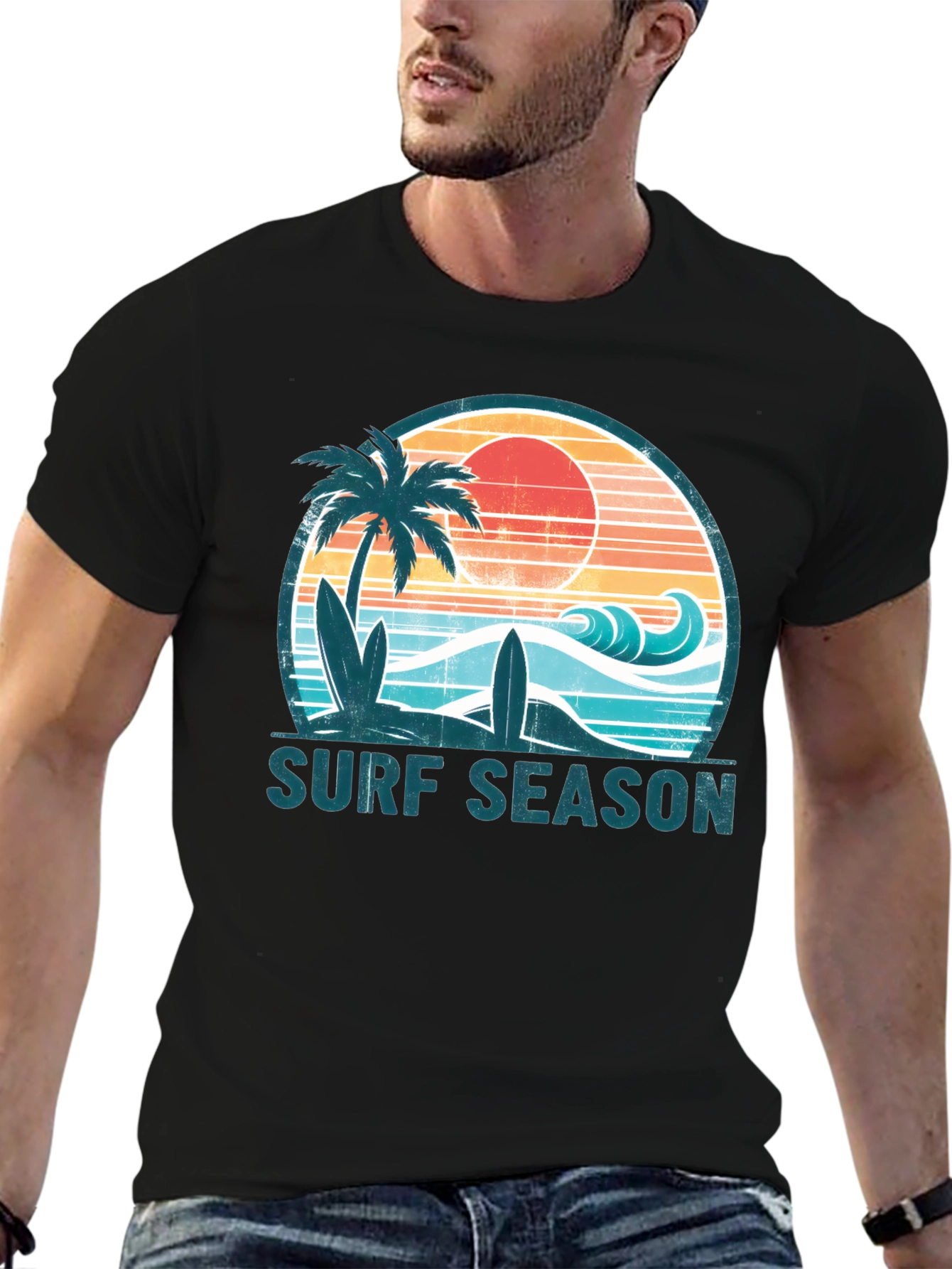 Surf Season Graphic Tee - Beach Vibes