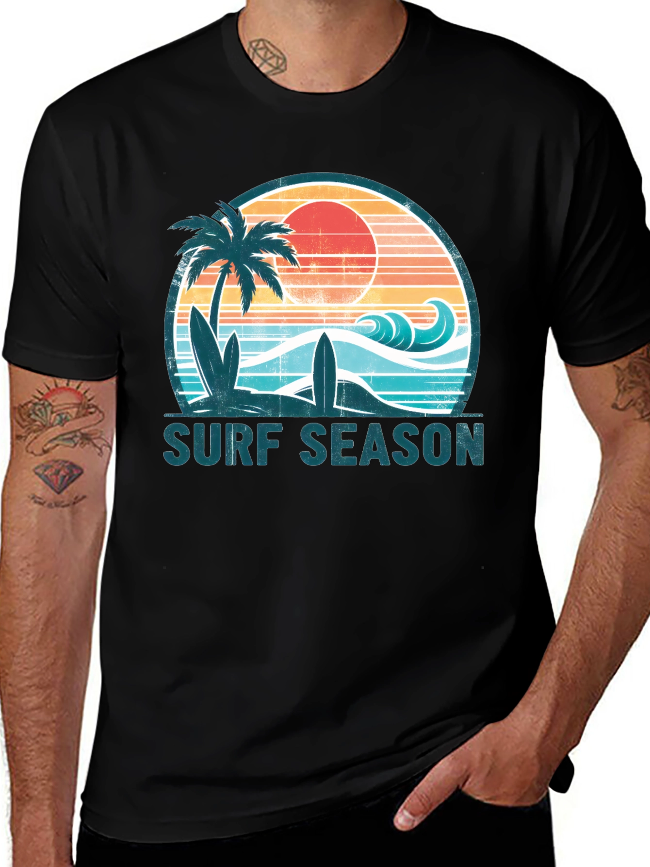 Surf Season Graphic Tee - Beach Vibes