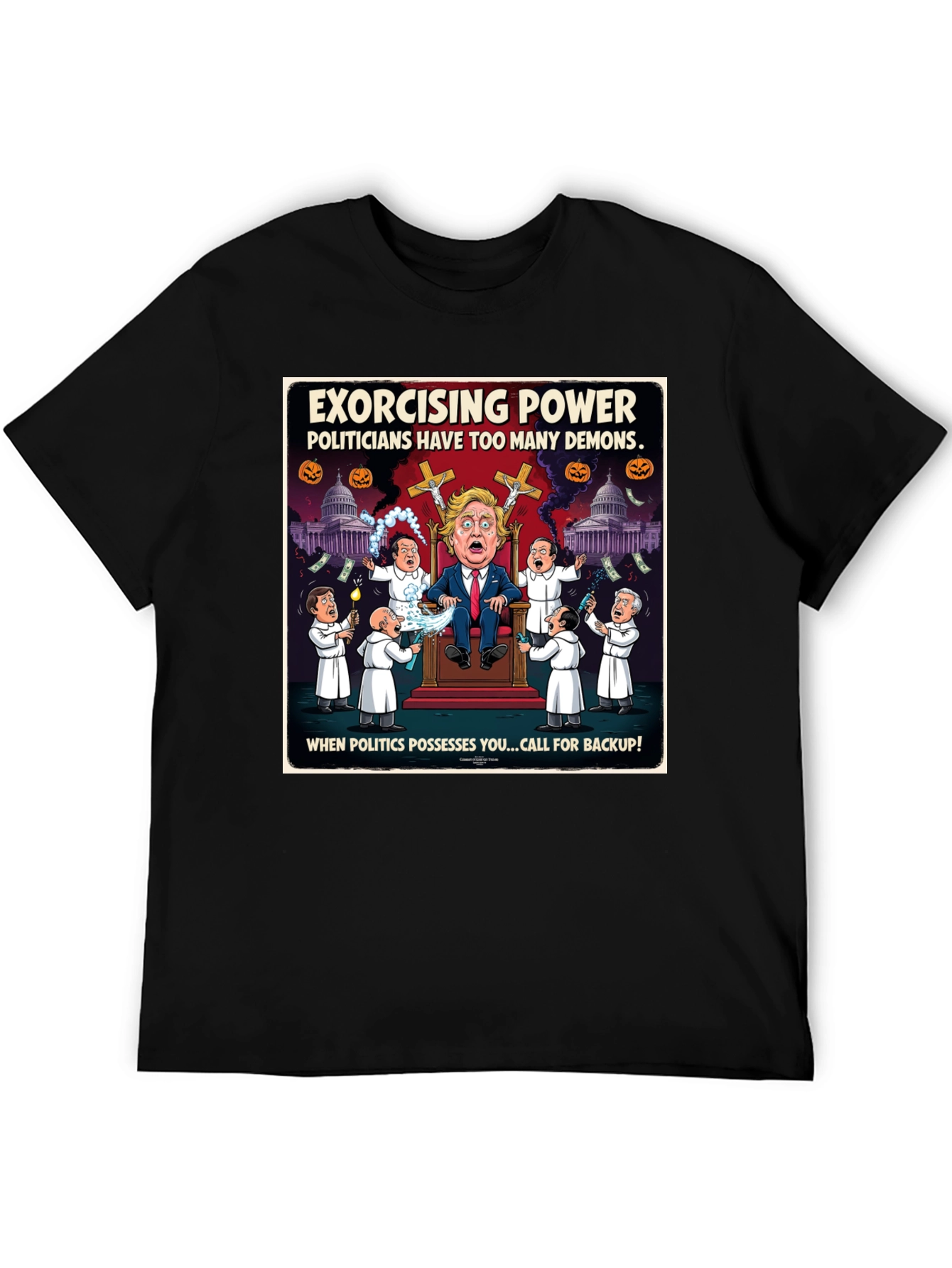 Exorcising Power Graphic T-Shirt