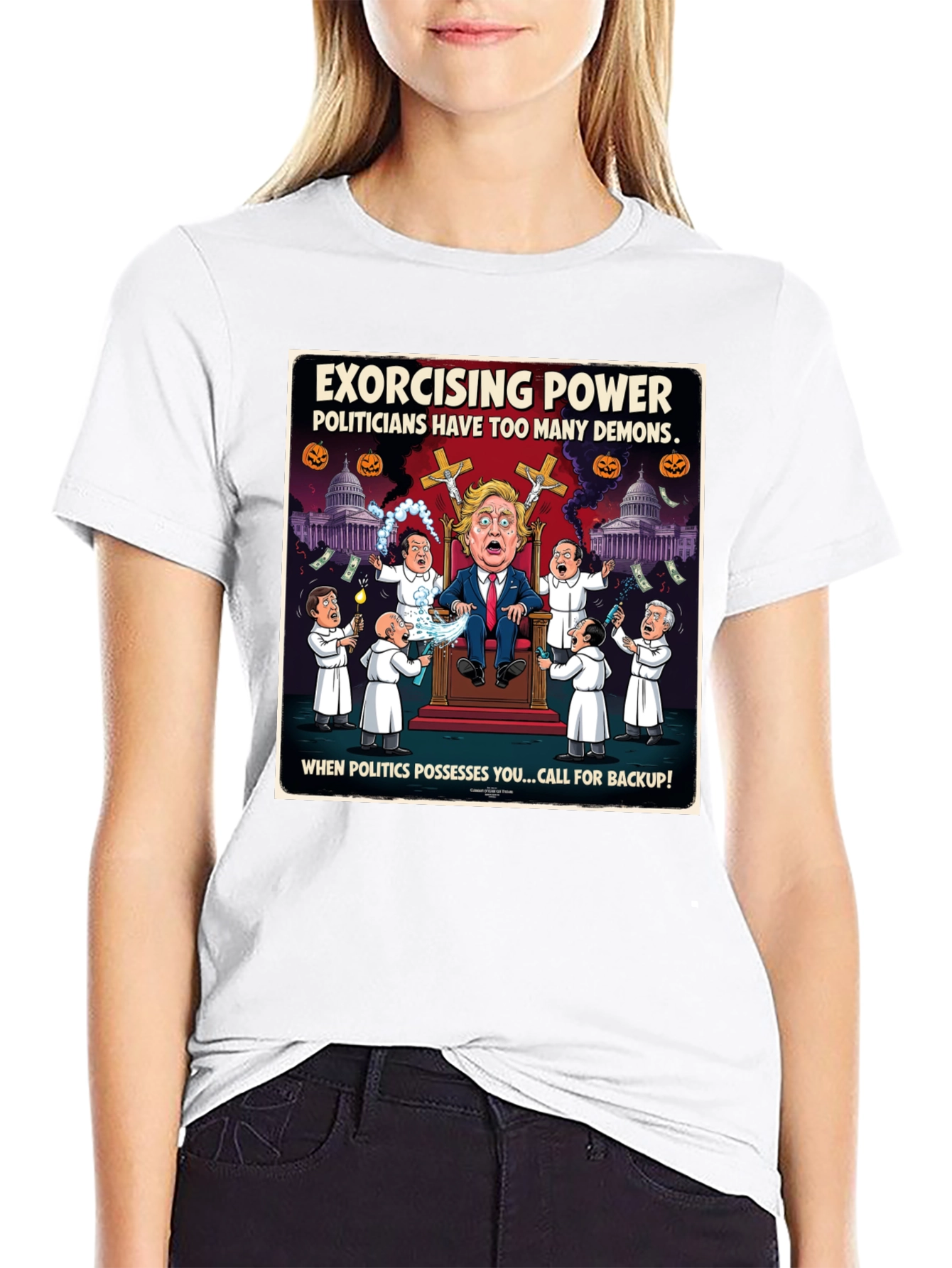 Exorcising Power Graphic T-Shirt