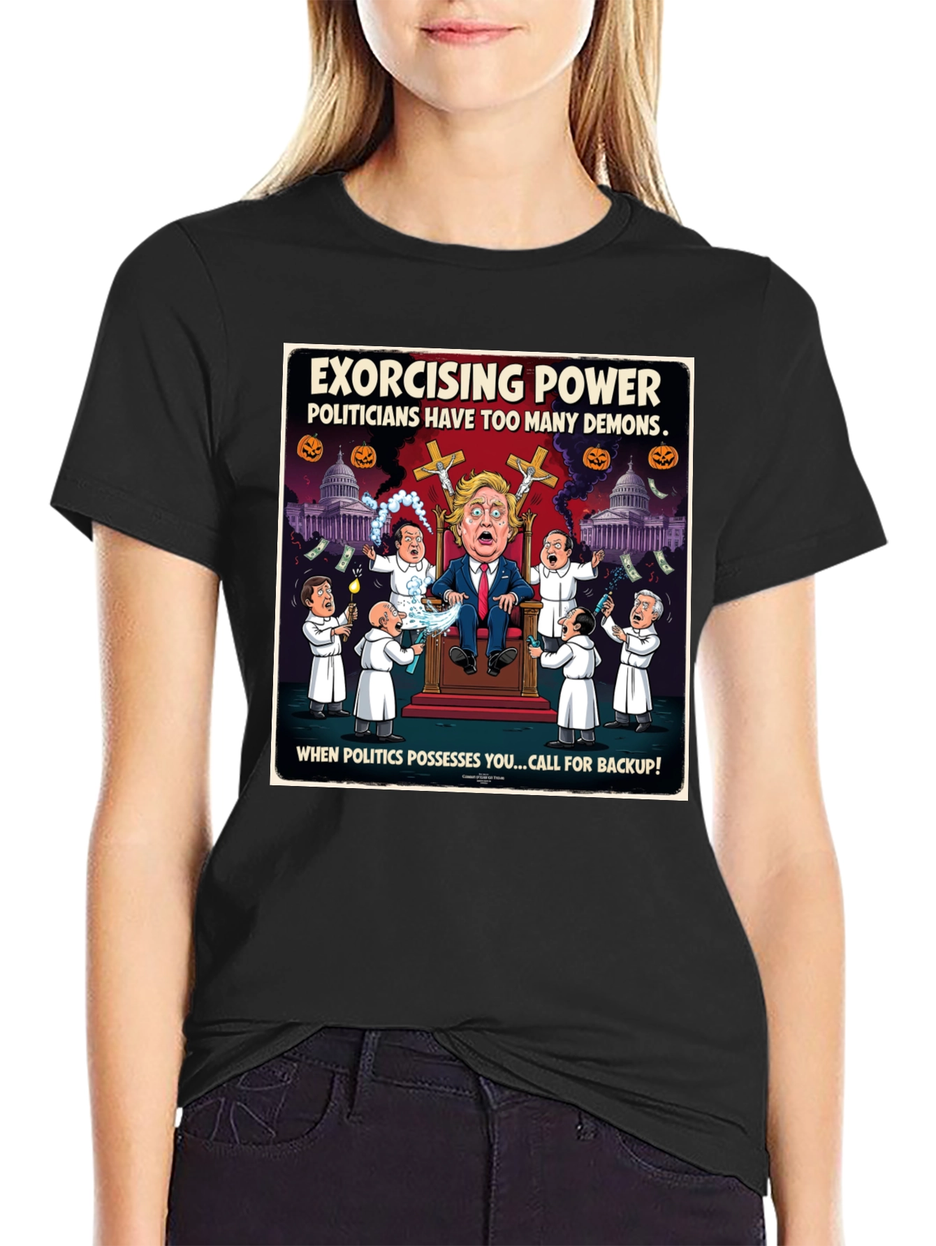 Exorcising Power Graphic T-Shirt