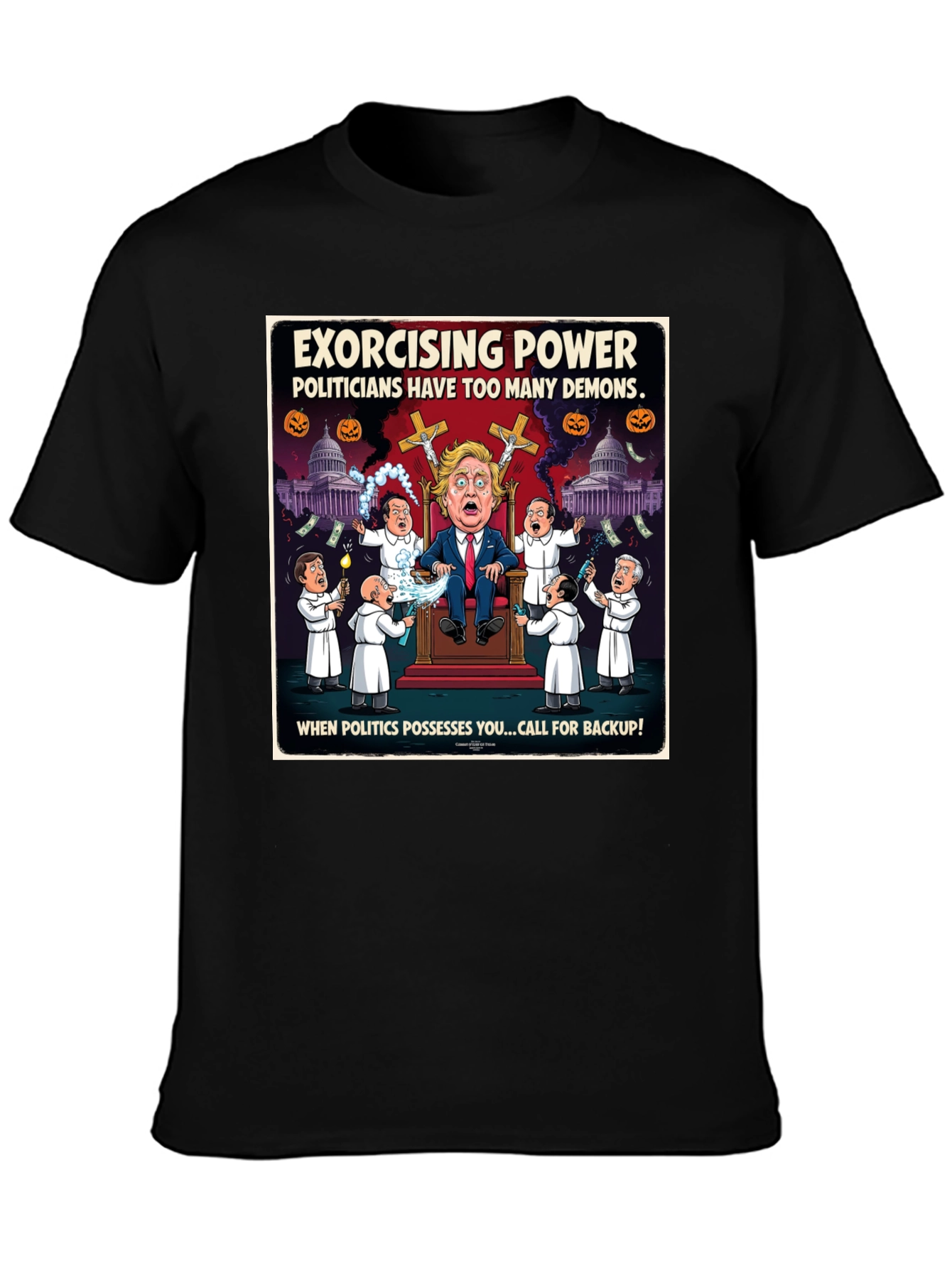 Exorcising Power Graphic T-Shirt