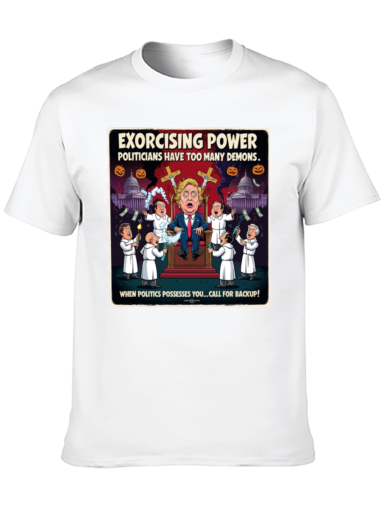 Exorcising Power Graphic T-Shirt