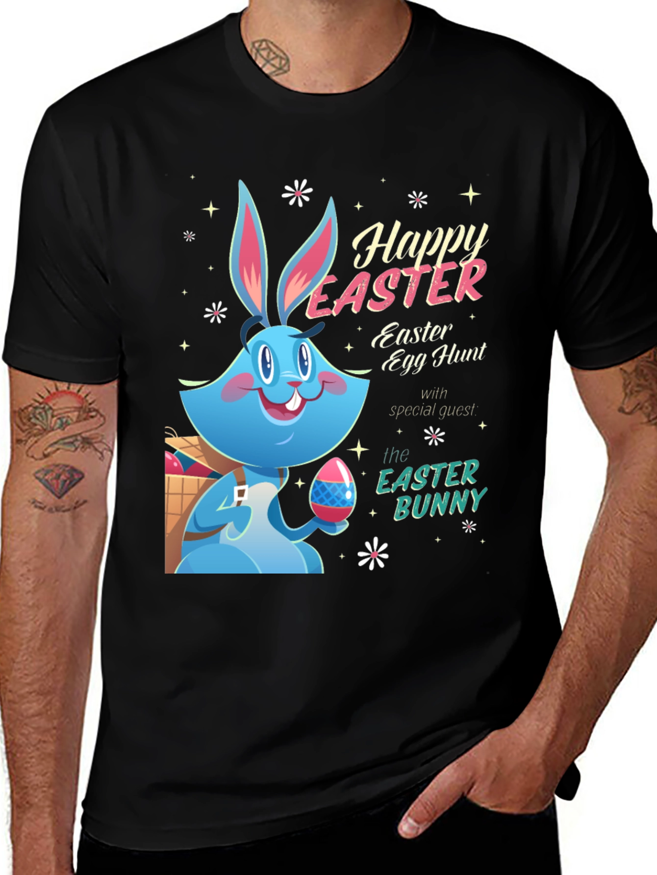 Happy Easter Bunny T-Shirt - Easter Egg Hunt