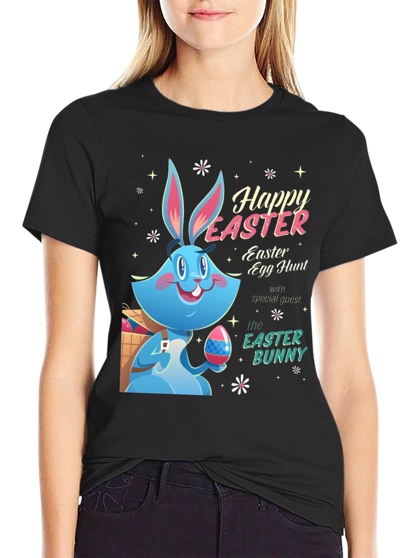 Happy Easter Bunny T-Shirt - Easter Egg Hunt