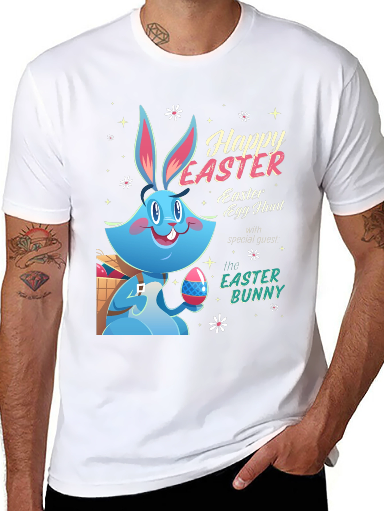 Happy Easter Bunny T-Shirt - Easter Egg Hunt
