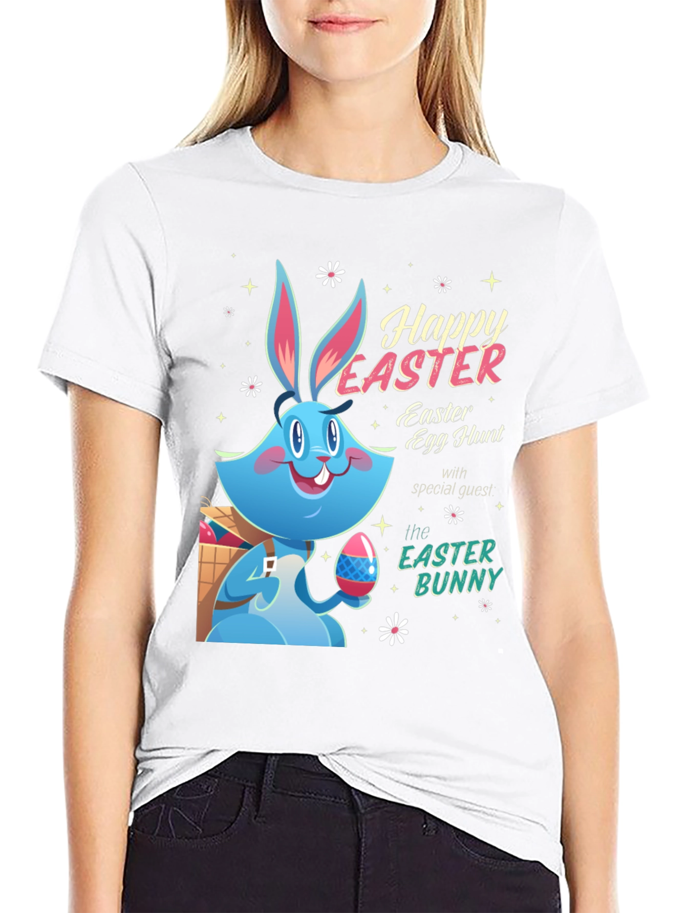 Happy Easter Bunny T-Shirt - Easter Egg Hunt