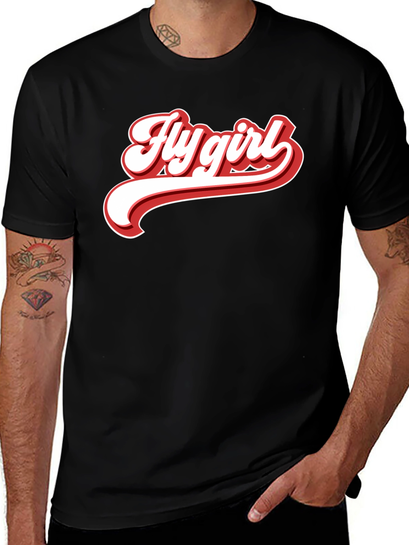Fly Girl Graphic Tee - Retro Style