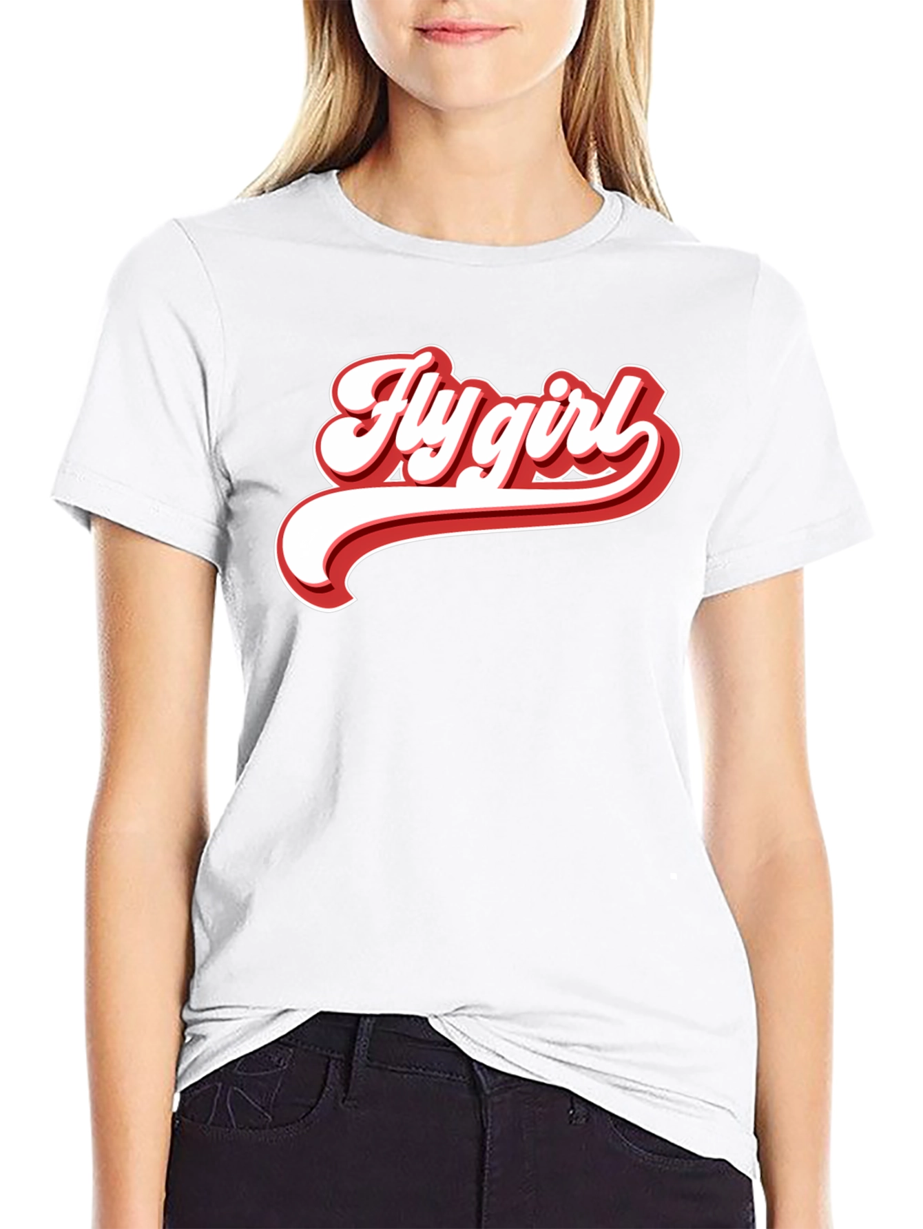Fly Girl Graphic Tee - Retro Style