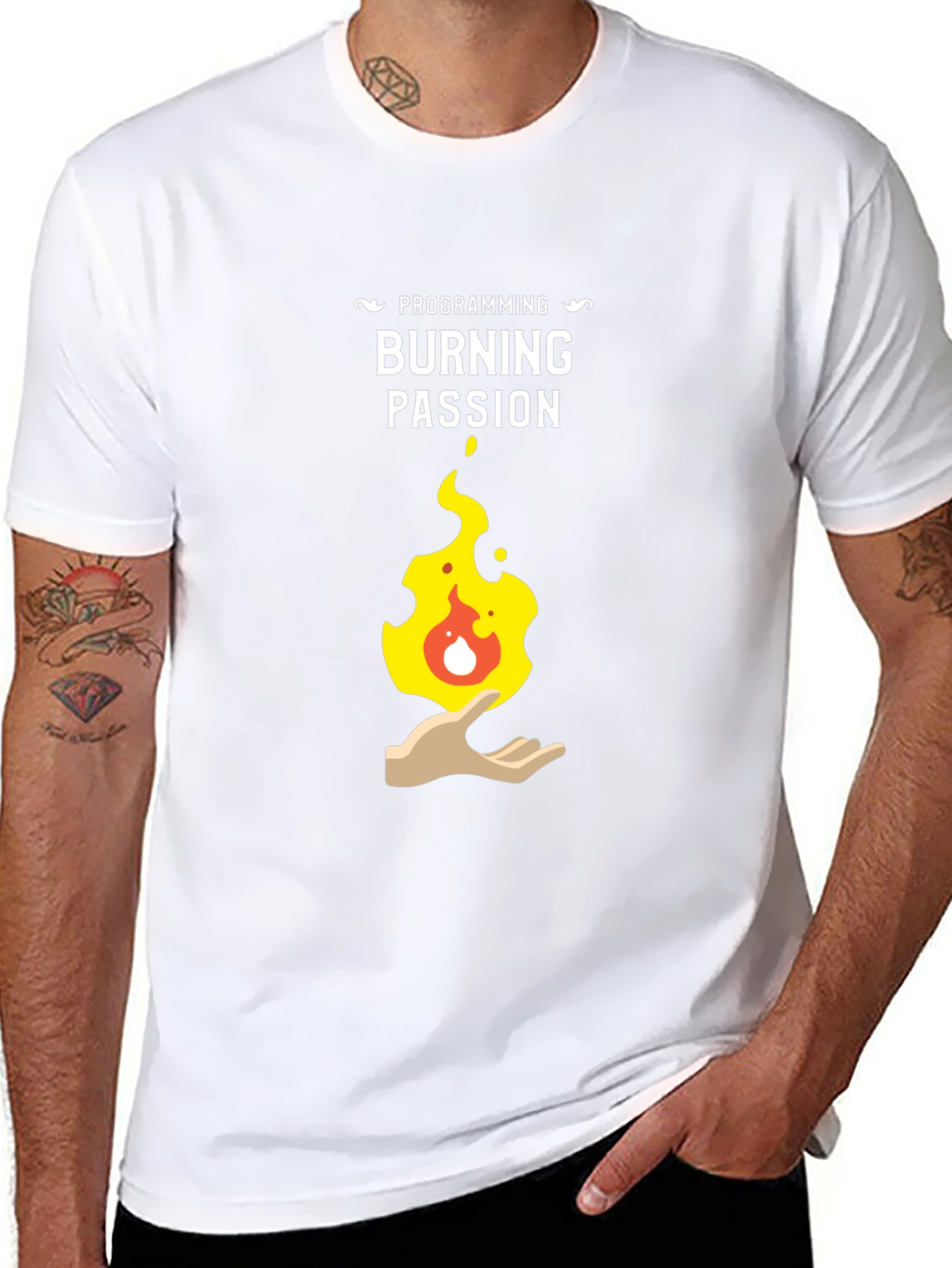 Programming Burning Passion Graphic T-Shirt
