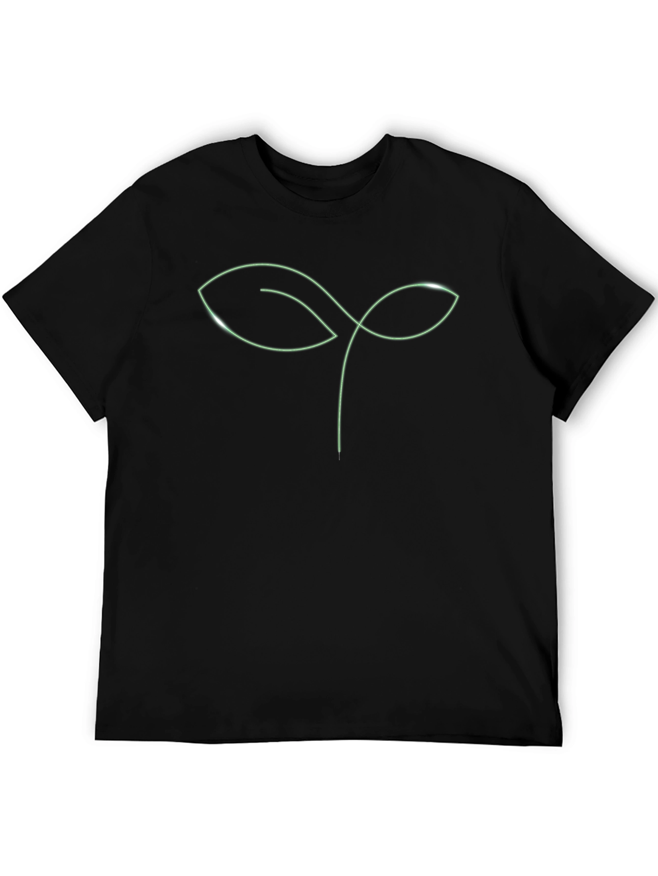 Modern Sprout Black T-Shirt