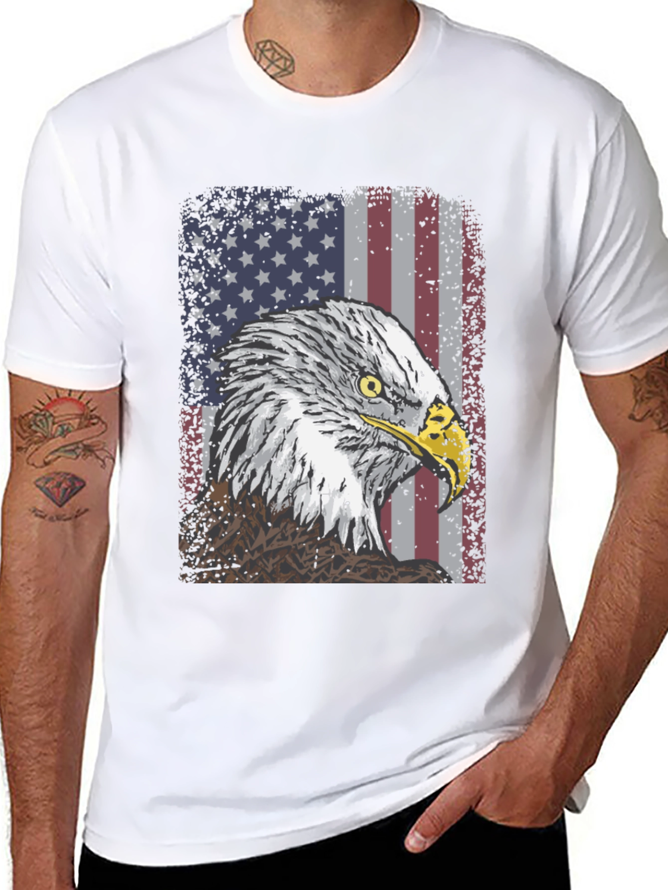 American Eagle Flag Graphic T-Shirt