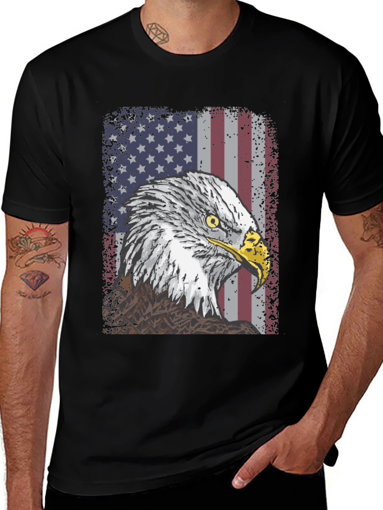 American Eagle Flag Graphic T-Shirt
