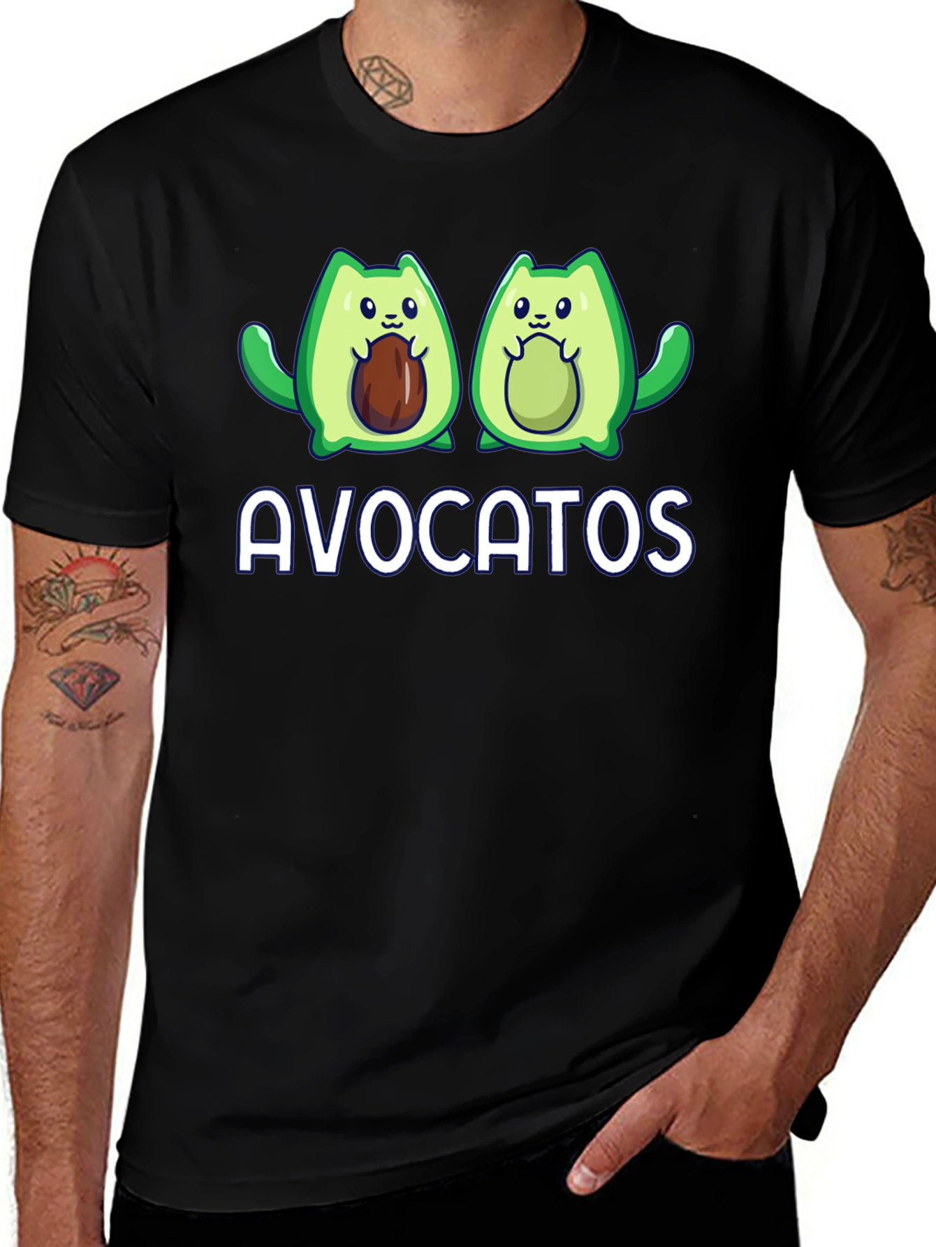 Avocatos T-Shirt - Funny Avocado Cat Tee