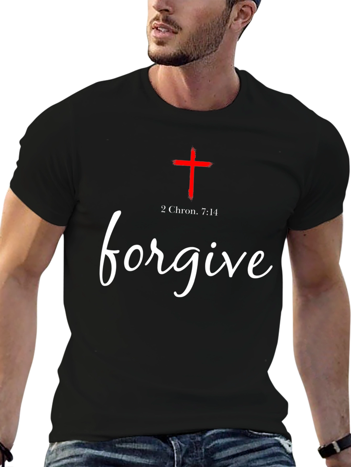 Forgive Graphic Tee - Christian Inspired Black T-Shirt
