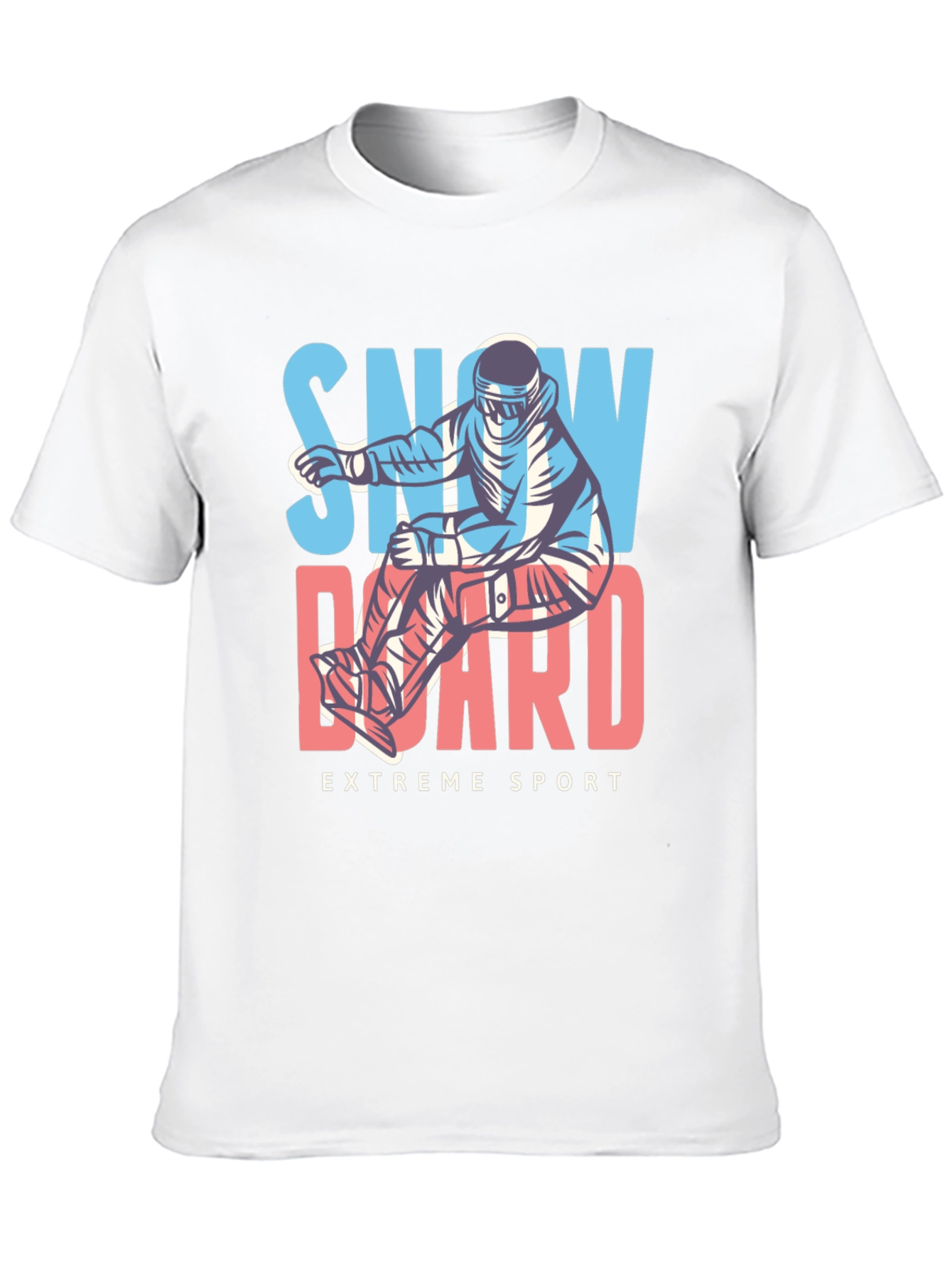 Snowboard Extreme Sport Black T-Shirt