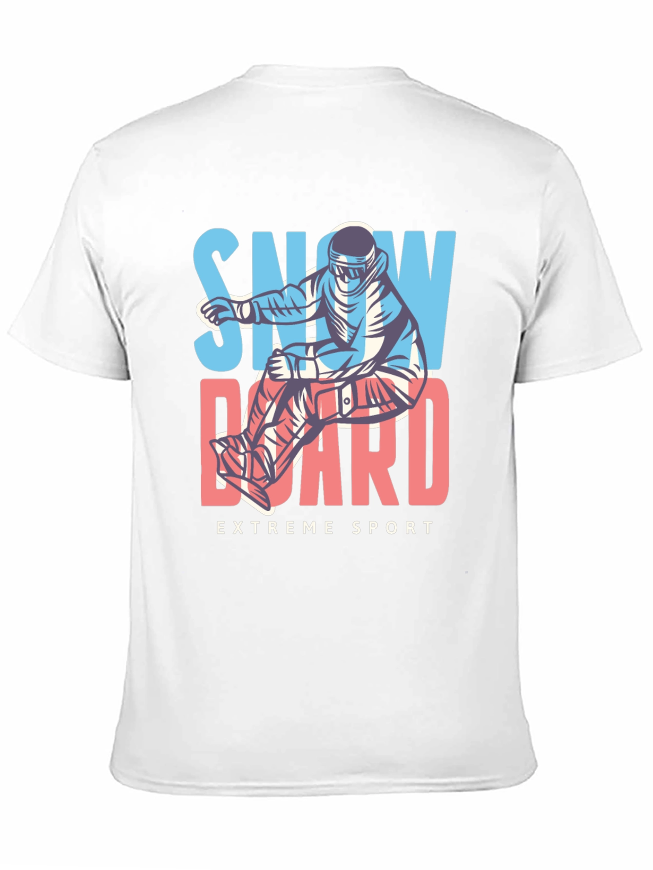 Snowboard Extreme Sport Black T-Shirt