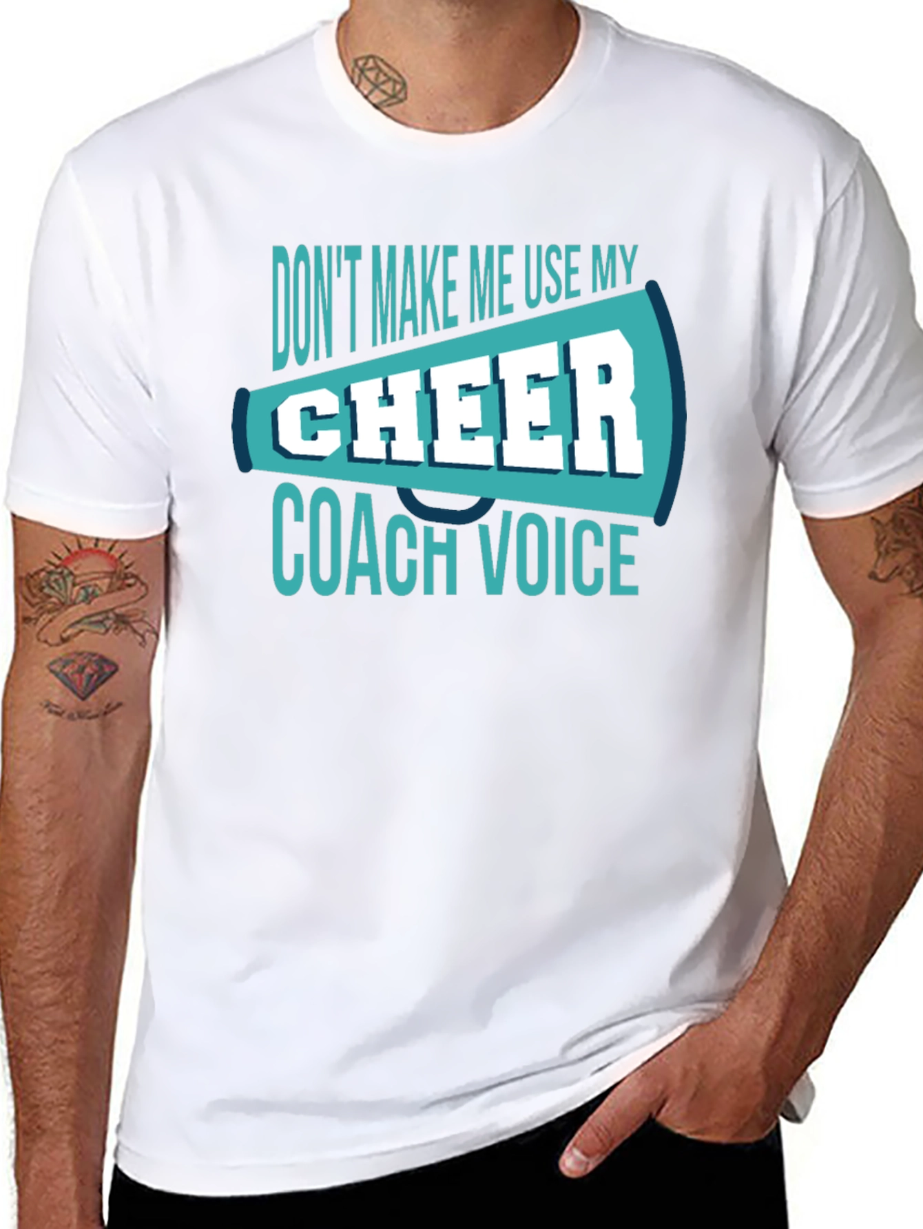 Cheer Coach Voice T-Shirt - Funny Cheerleading Tee