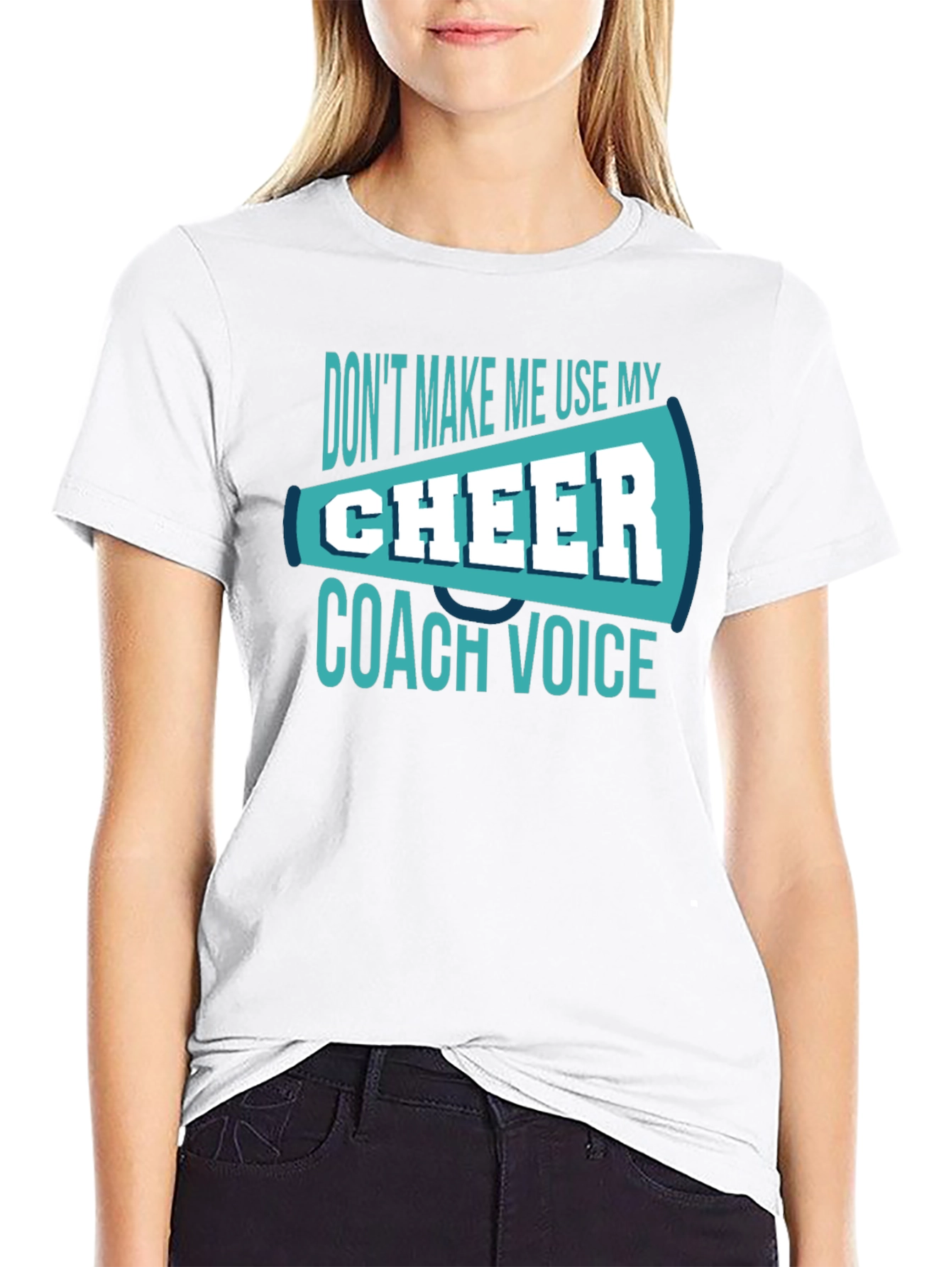 Cheer Coach Voice T-Shirt - Funny Cheerleading Tee