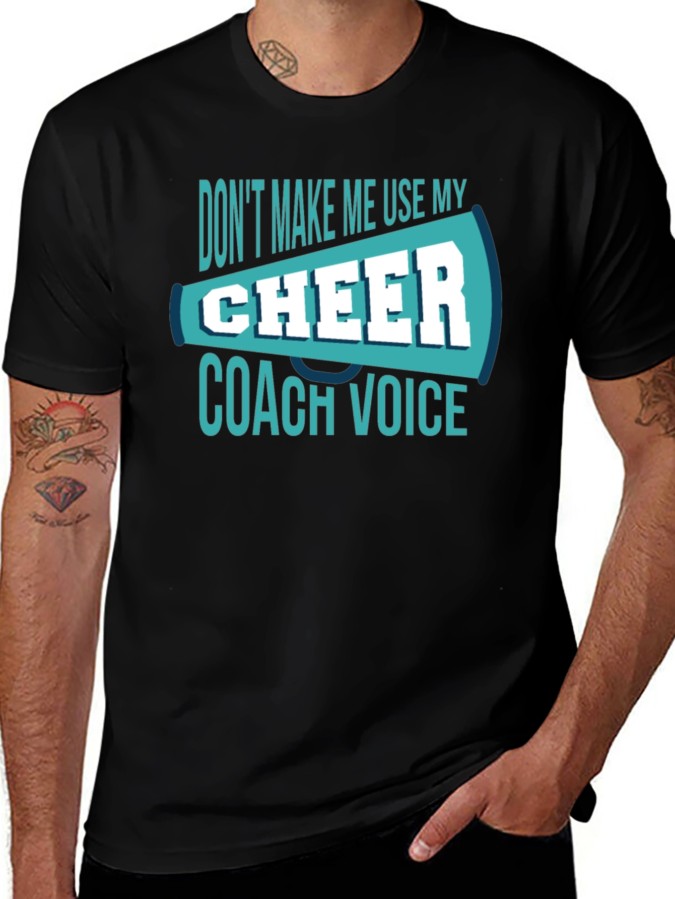 Cheer Coach Voice T-Shirt - Funny Cheerleading Tee
