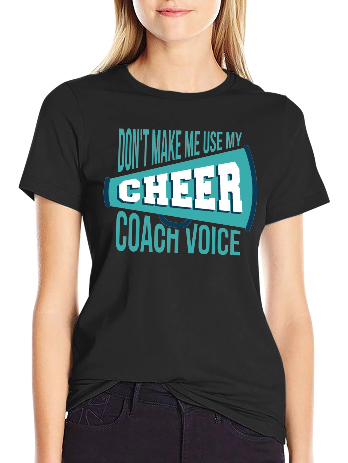 Cheer Coach Voice T-Shirt - Funny Cheerleading Tee