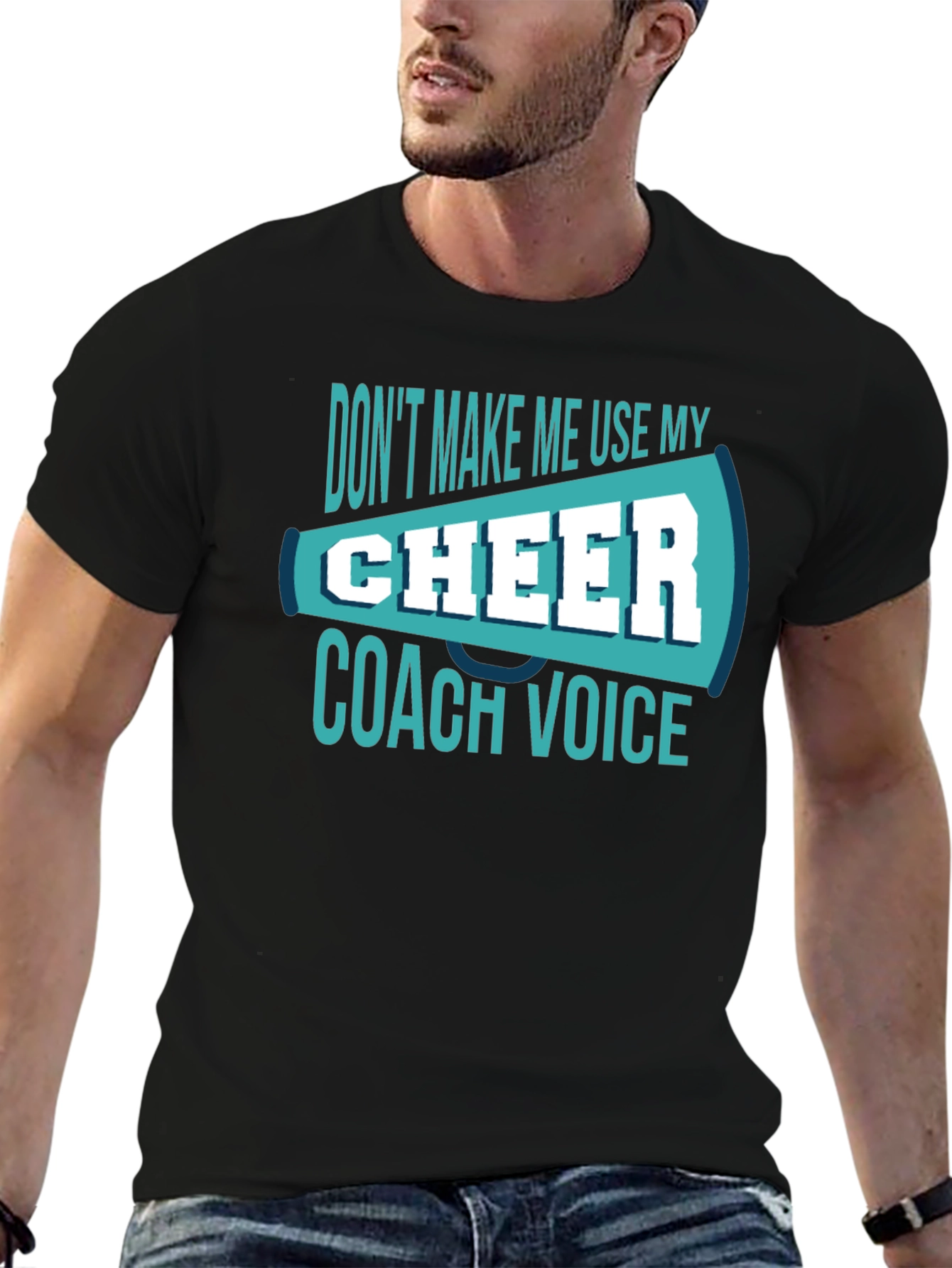 Cheer Coach Voice T-Shirt - Funny Cheerleading Tee