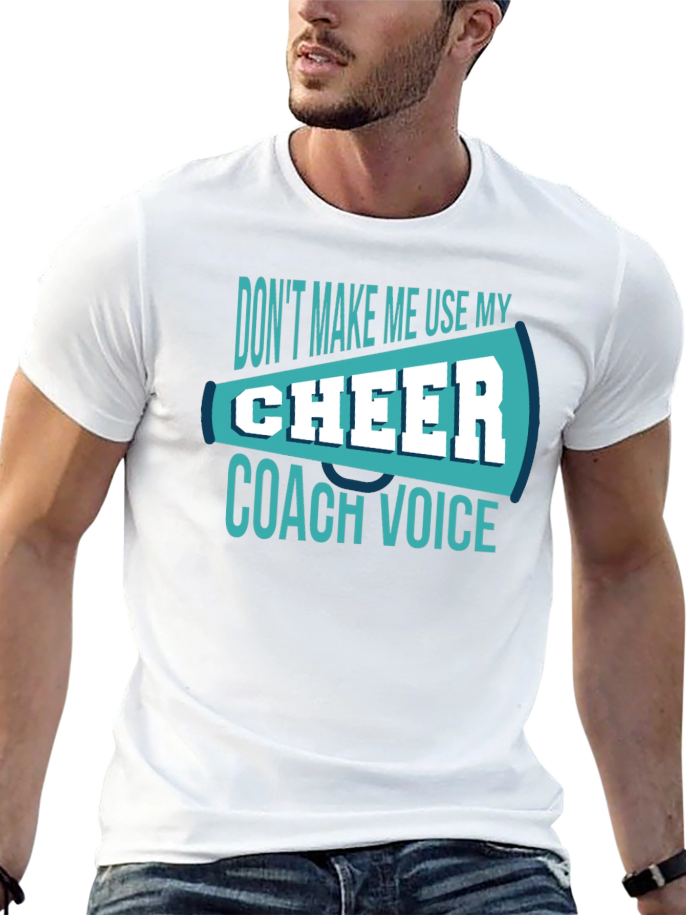 Cheer Coach Voice T-Shirt - Funny Cheerleading Tee