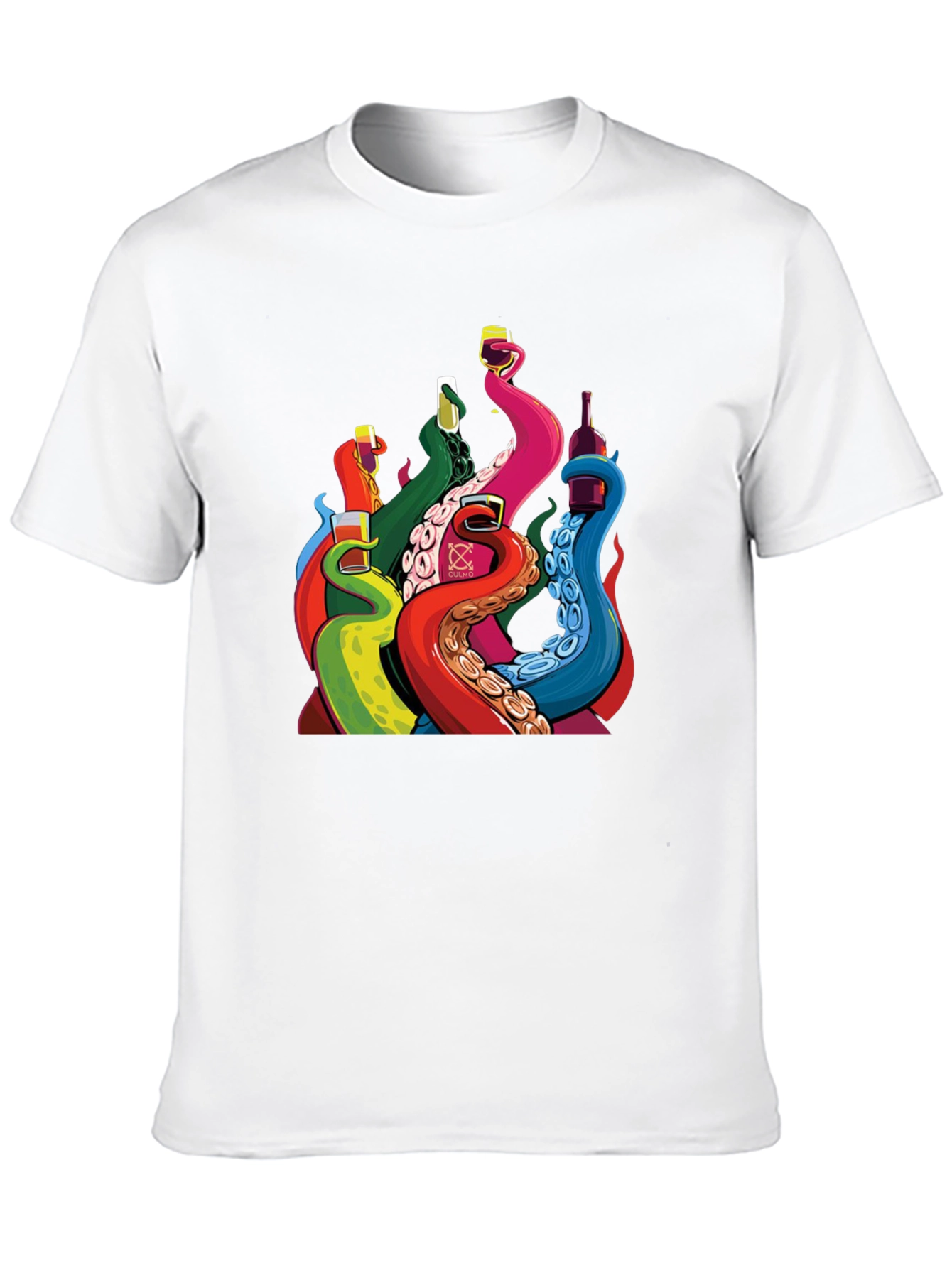 Octopus Tentacle Drink Black T-Shirt