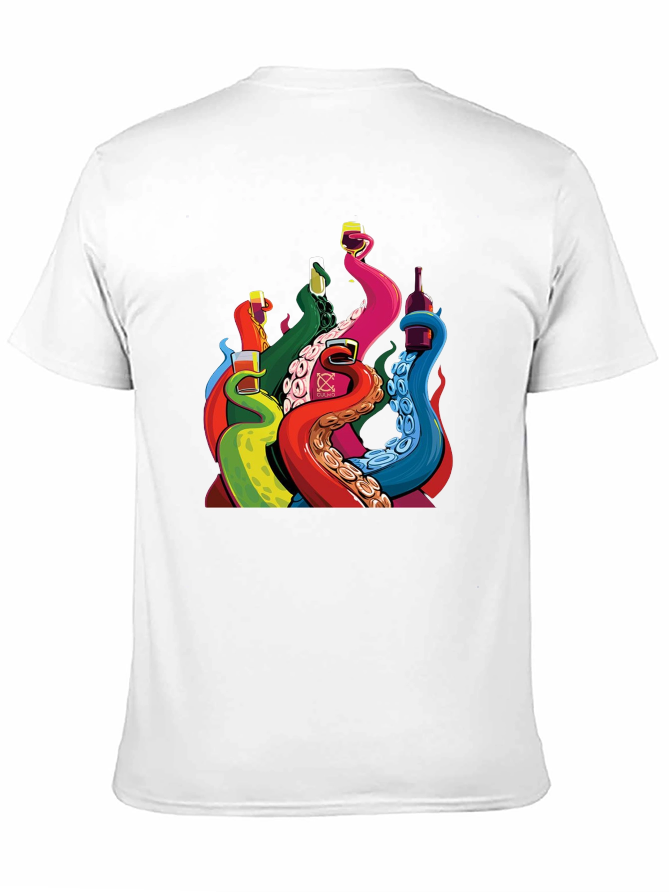 Octopus Tentacle Drink Black T-Shirt
