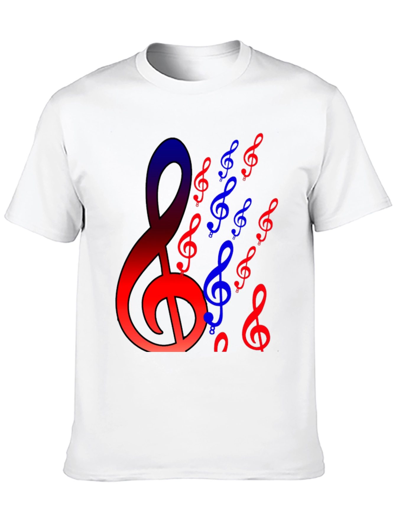 Musical Clef Graphic Tee - Black