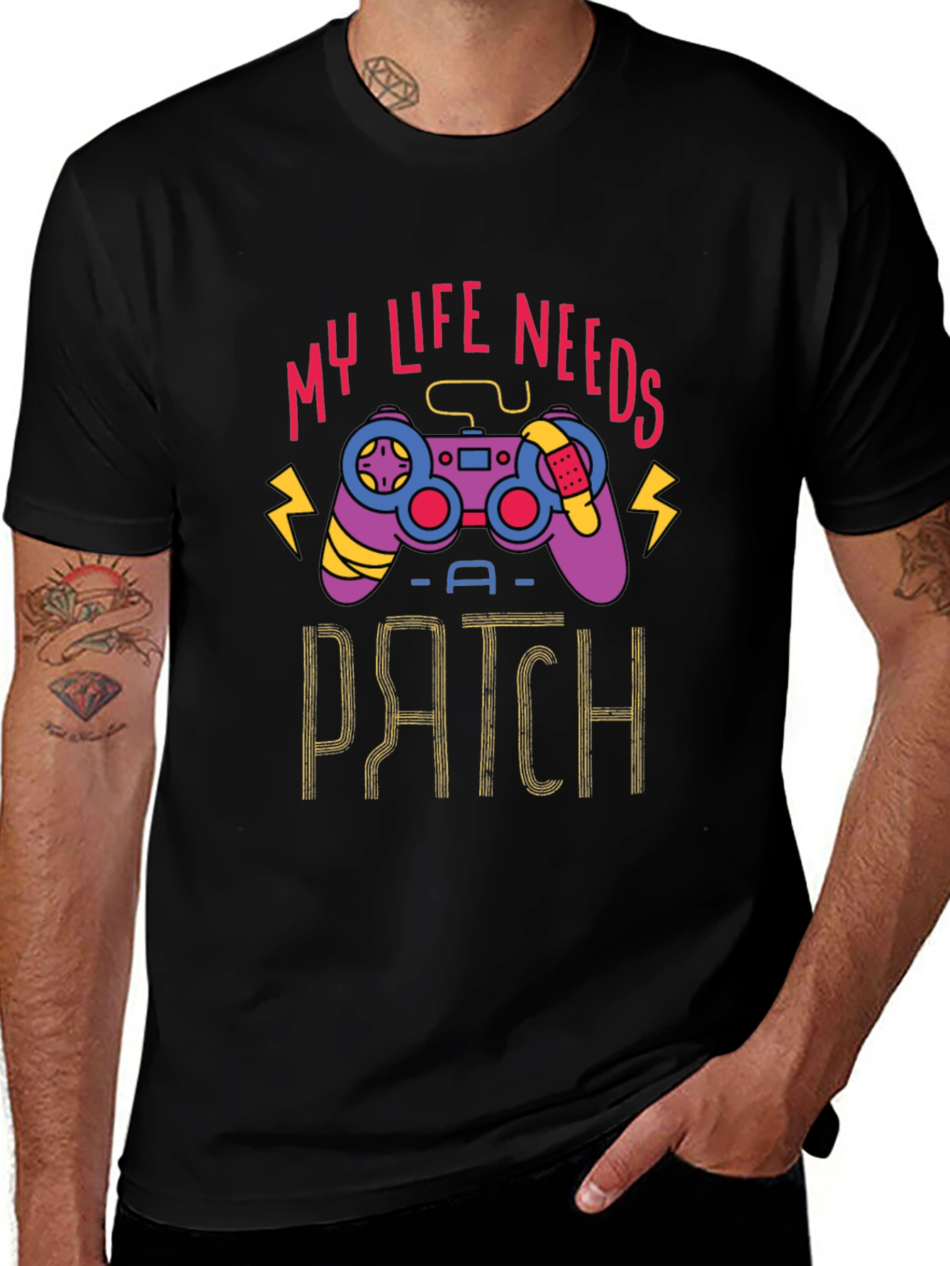 Gamer Life Needs a Patch T-Shirt