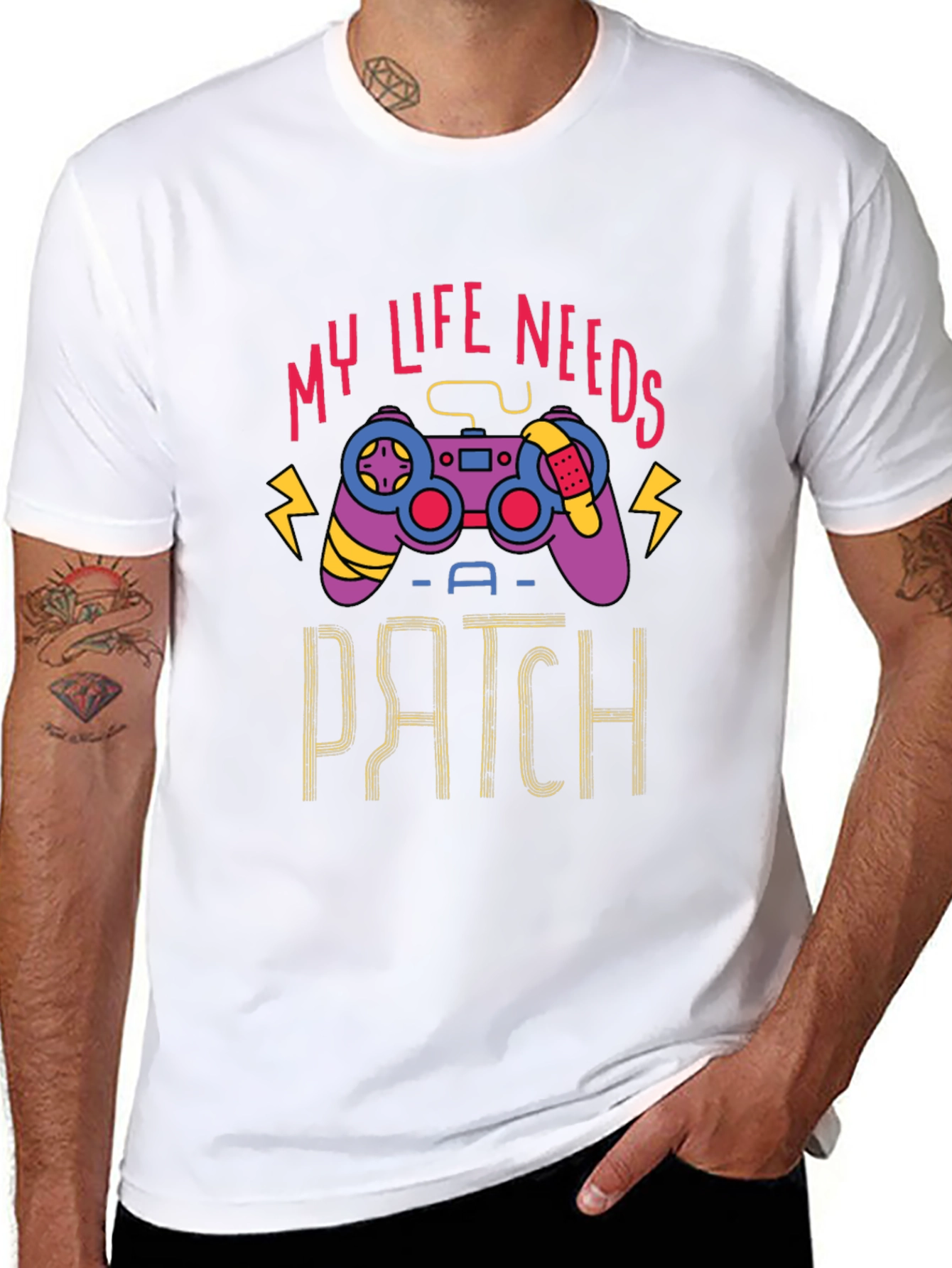 Gamer Life Needs a Patch T-Shirt