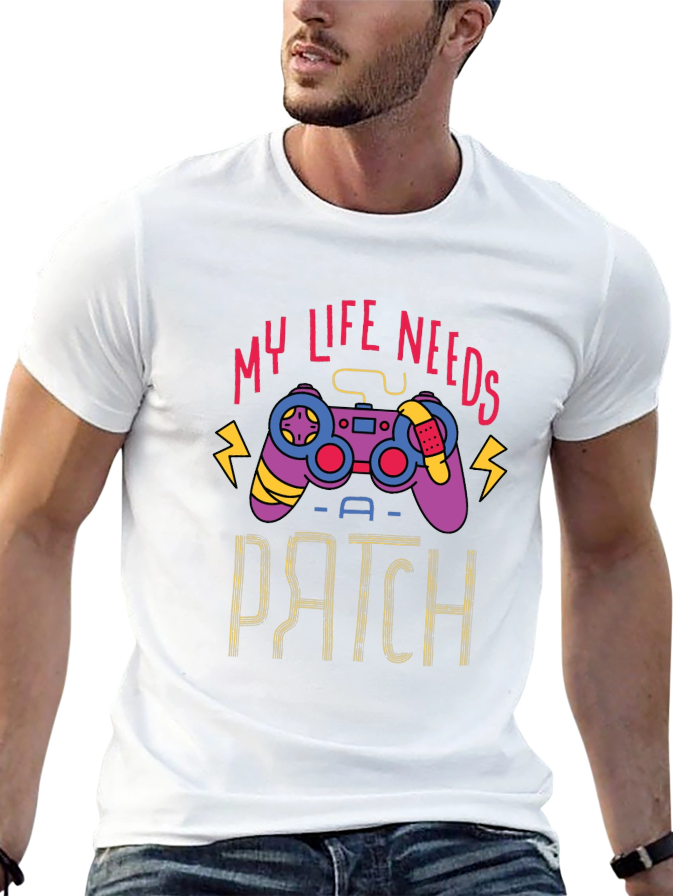 Gamer Life Needs a Patch T-Shirt