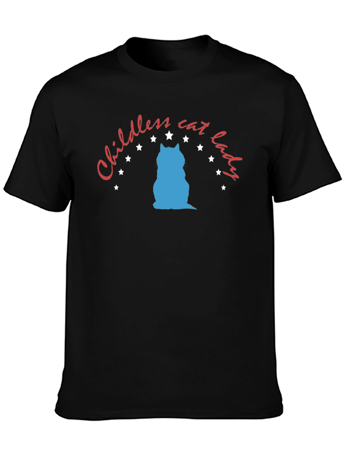 Childless Cat Lady Graphic Tee - Unisex Black T-Shirt