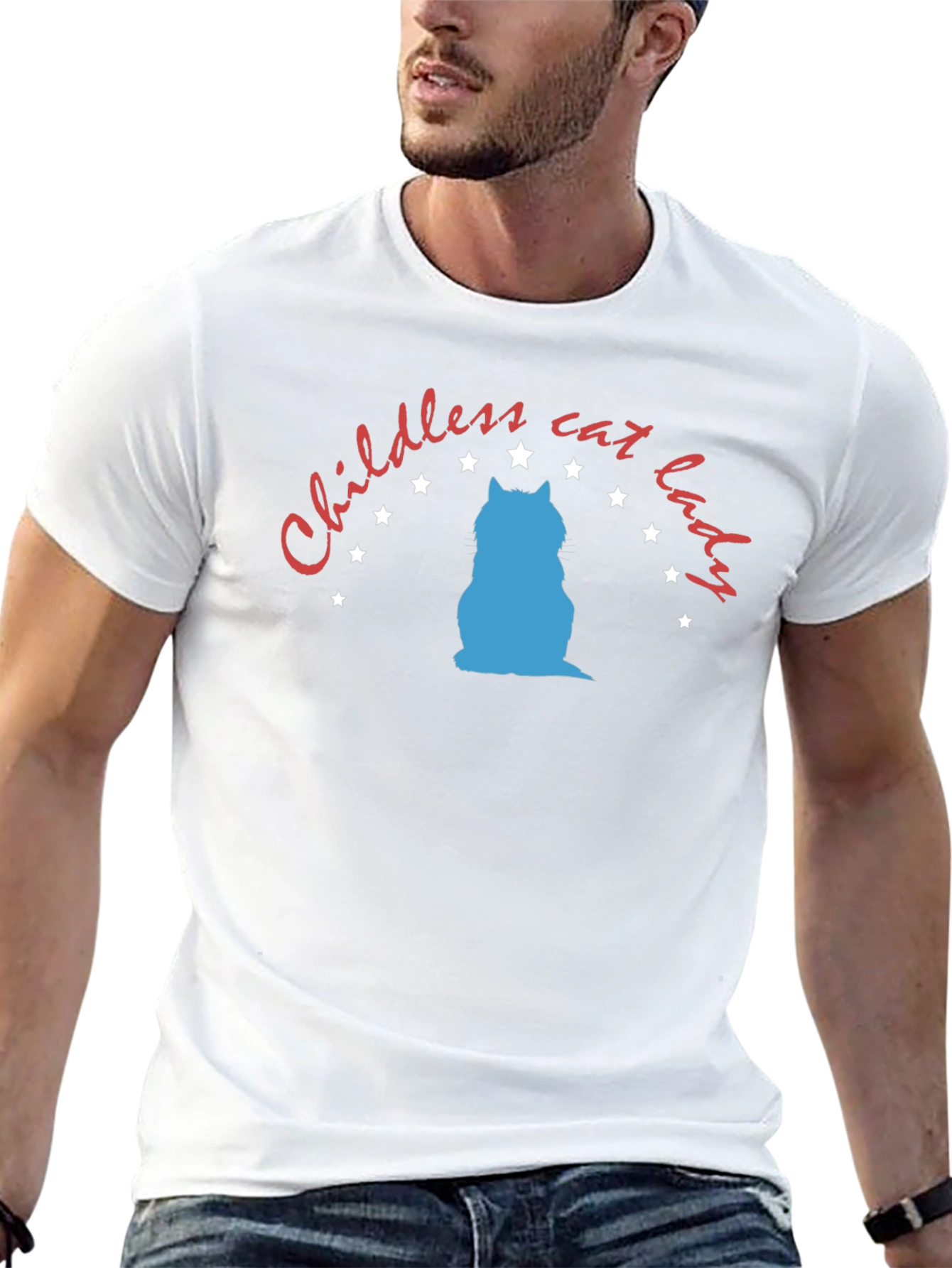 Childless Cat Lady Graphic Tee - Unisex Black T-Shirt