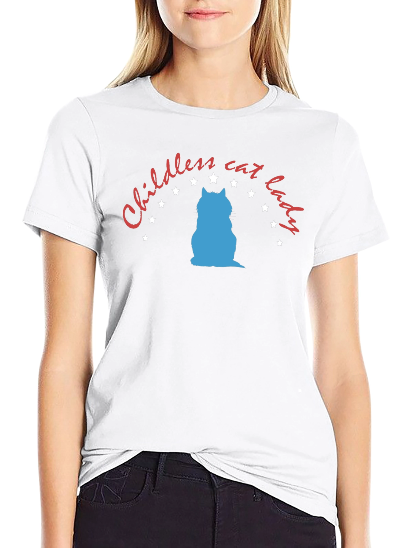 Childless Cat Lady Graphic Tee - Unisex Black T-Shirt