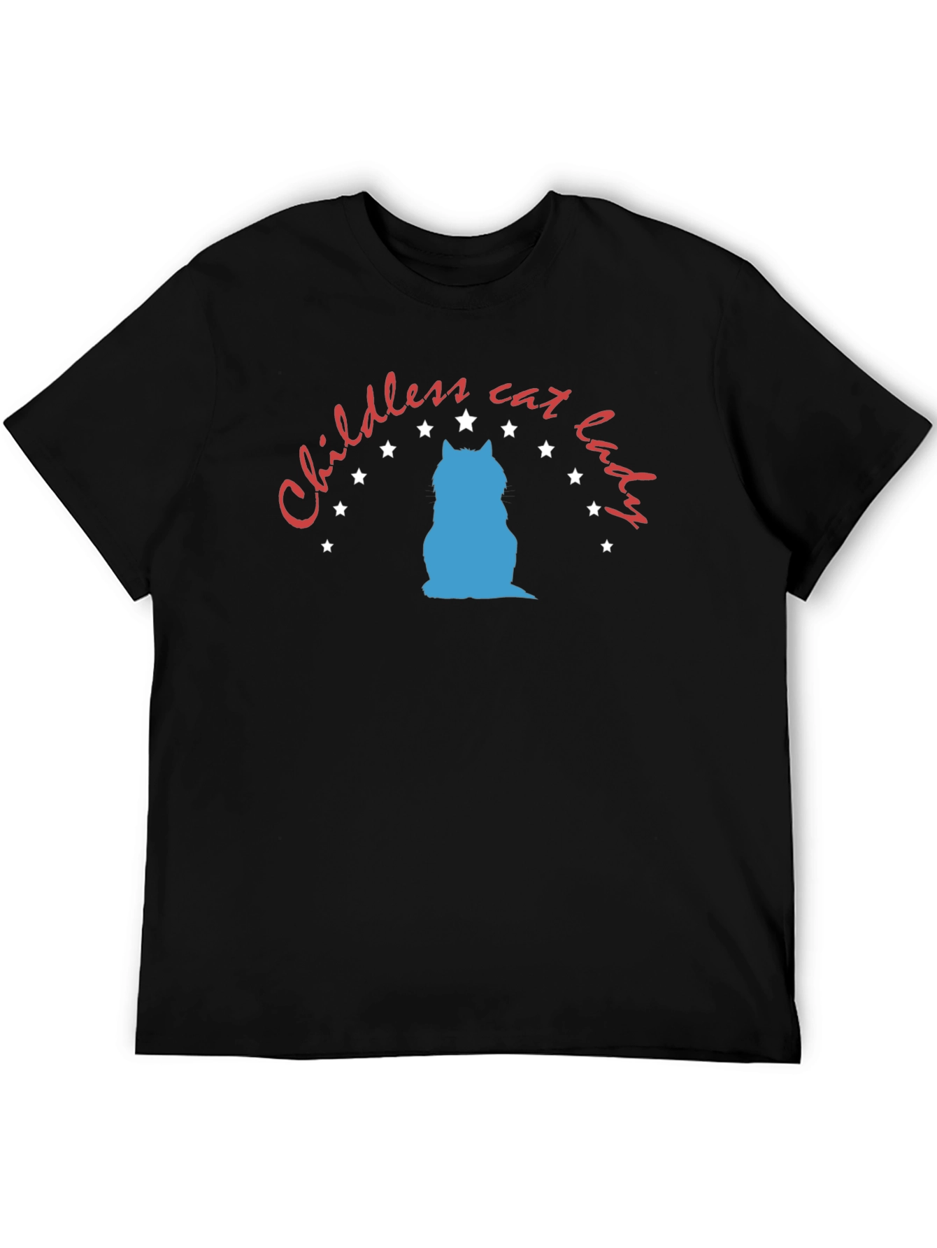 Childless Cat Lady Graphic Tee - Unisex Black T-Shirt