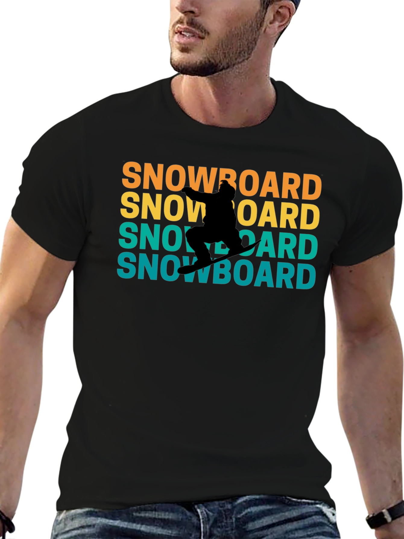 Retro Snowboard T-Shirt - Cool Winter Sports Tee