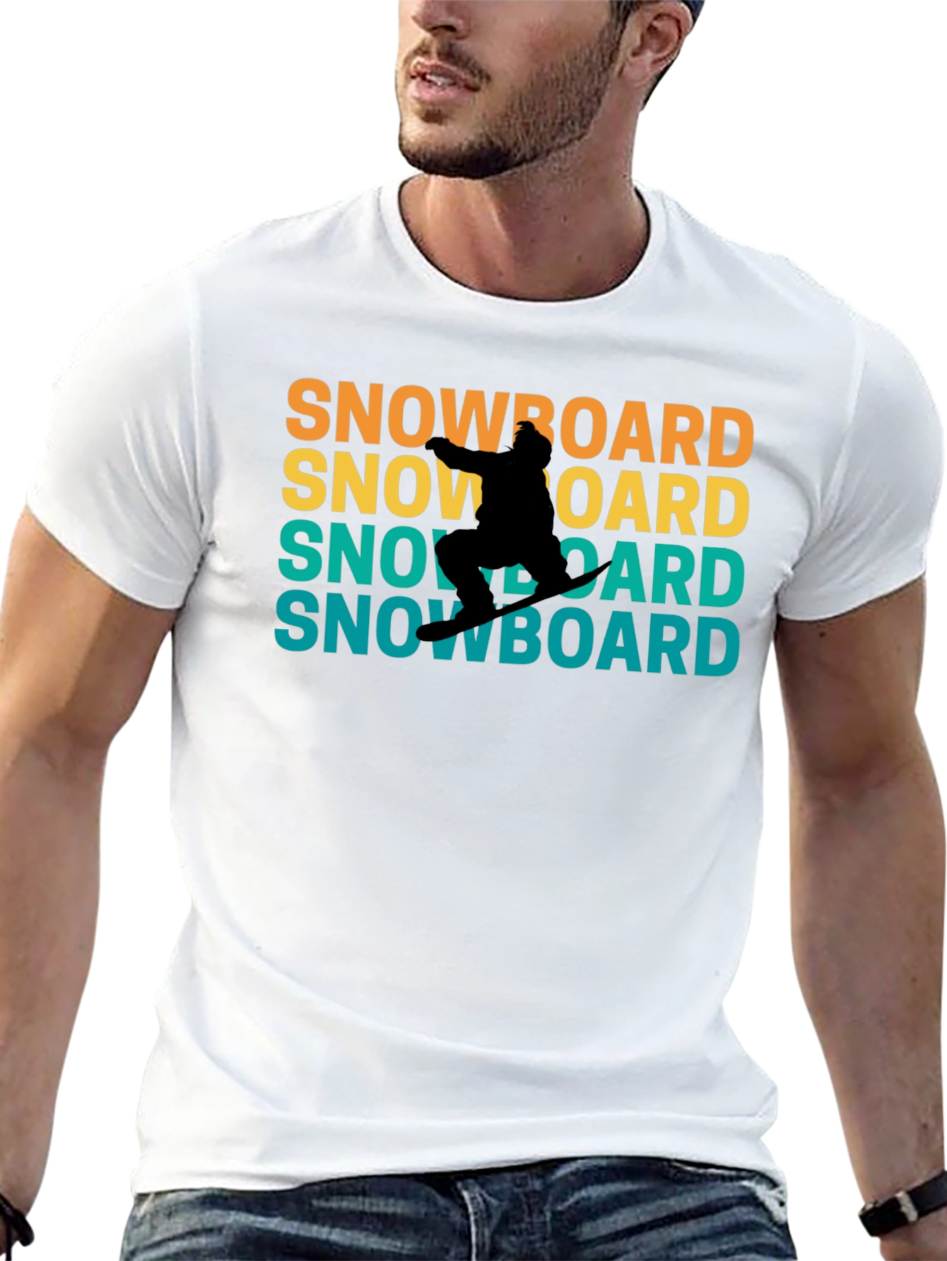 Retro Snowboard T-Shirt - Cool Winter Sports Tee
