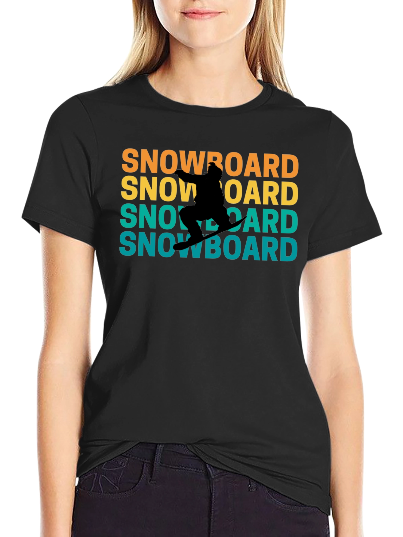Retro Snowboard T-Shirt - Cool Winter Sports Tee