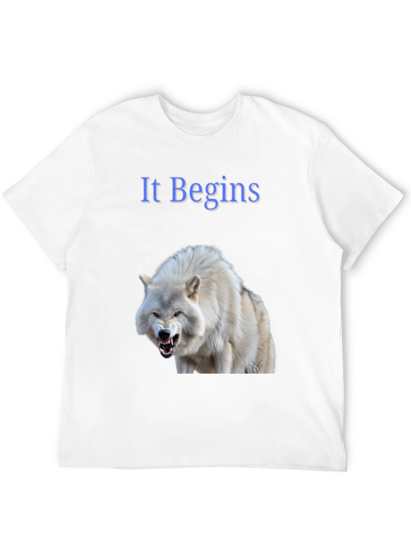 It Begins Wolf Graphic Tee - Bold Black T-Shirt