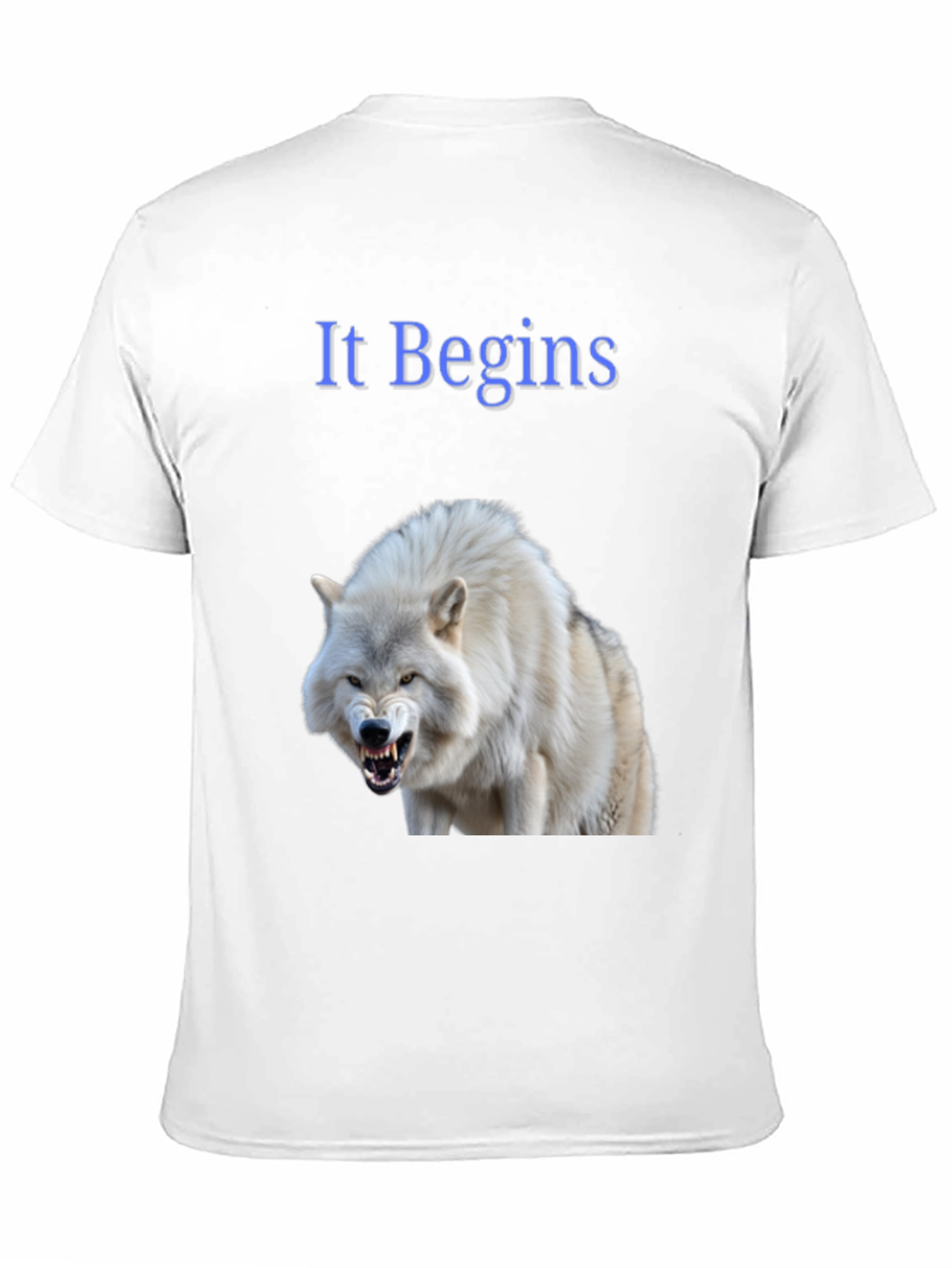 It Begins Wolf Graphic Tee - Bold Black T-Shirt