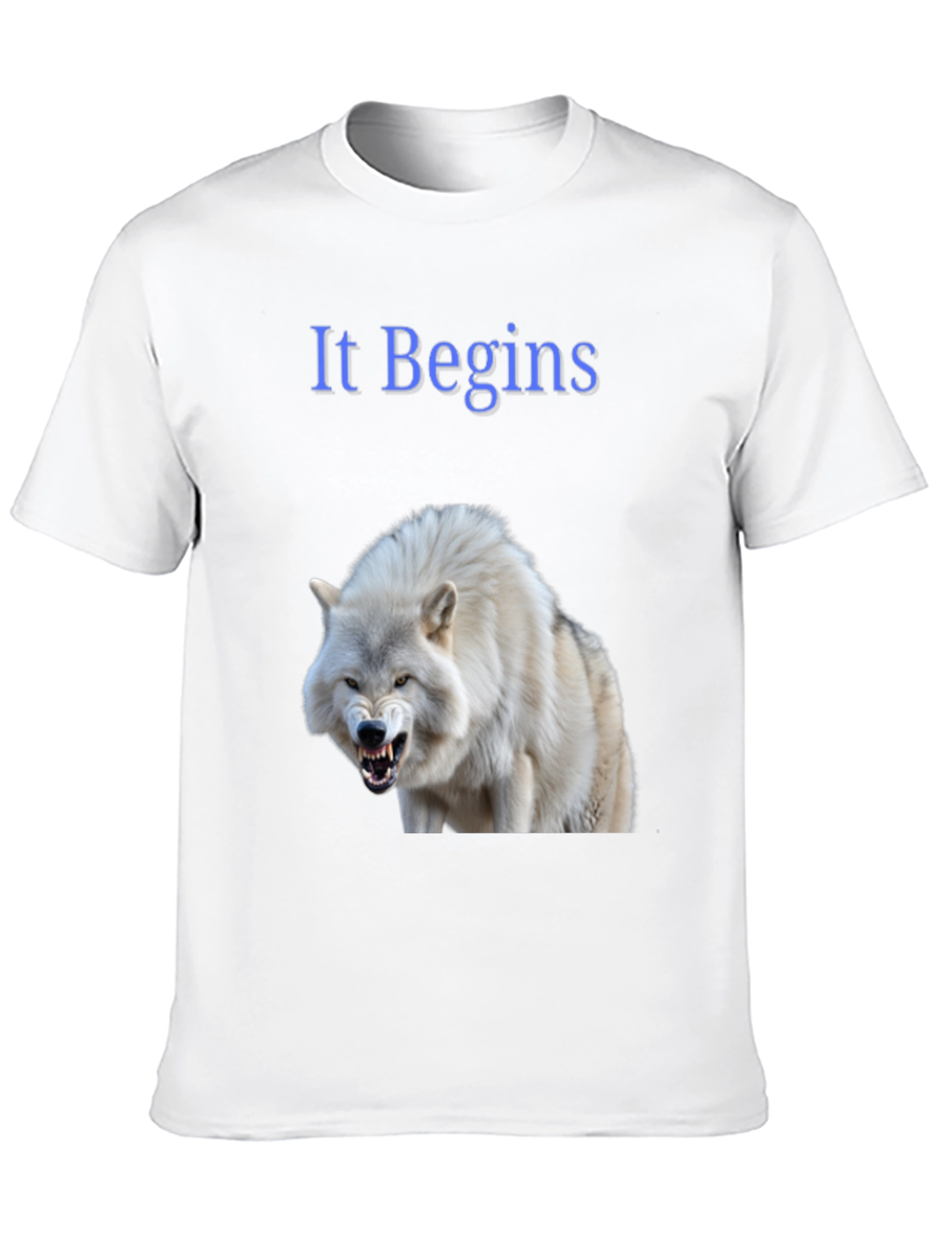 It Begins Wolf Graphic Tee - Bold Black T-Shirt