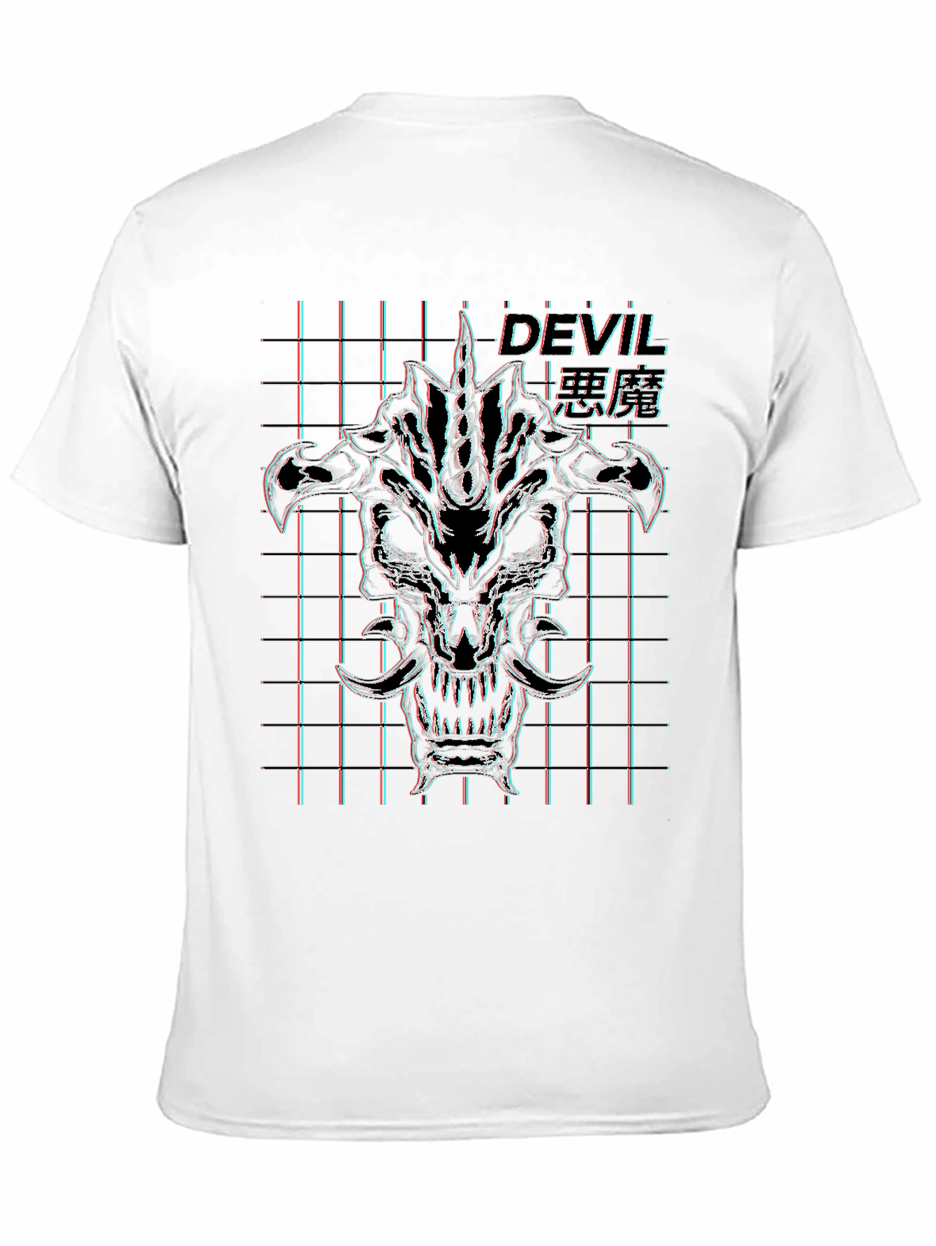 Devil Demon Graphic T-Shirt - Black
