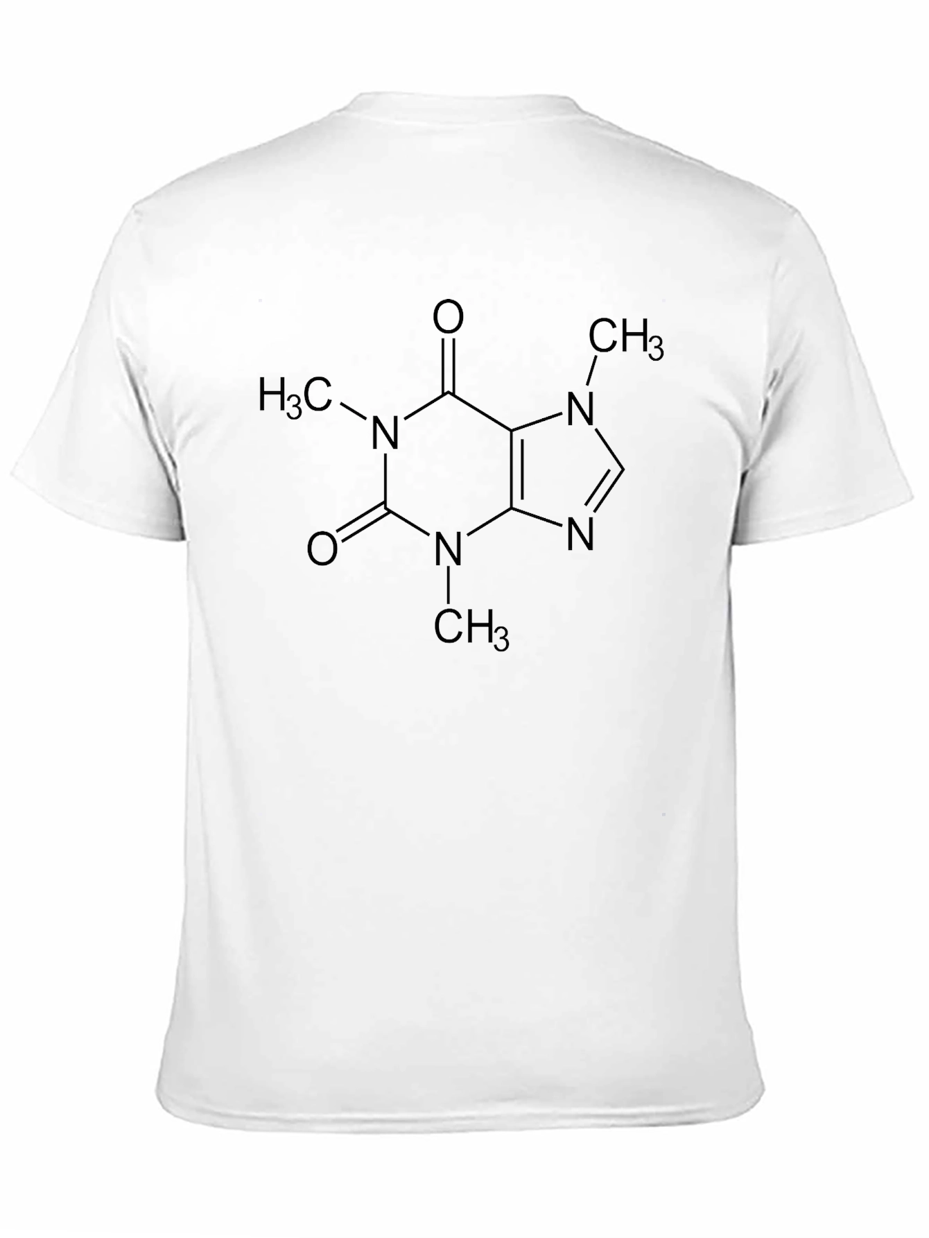 Caffeine Molecule T-Shirt - Science Tee